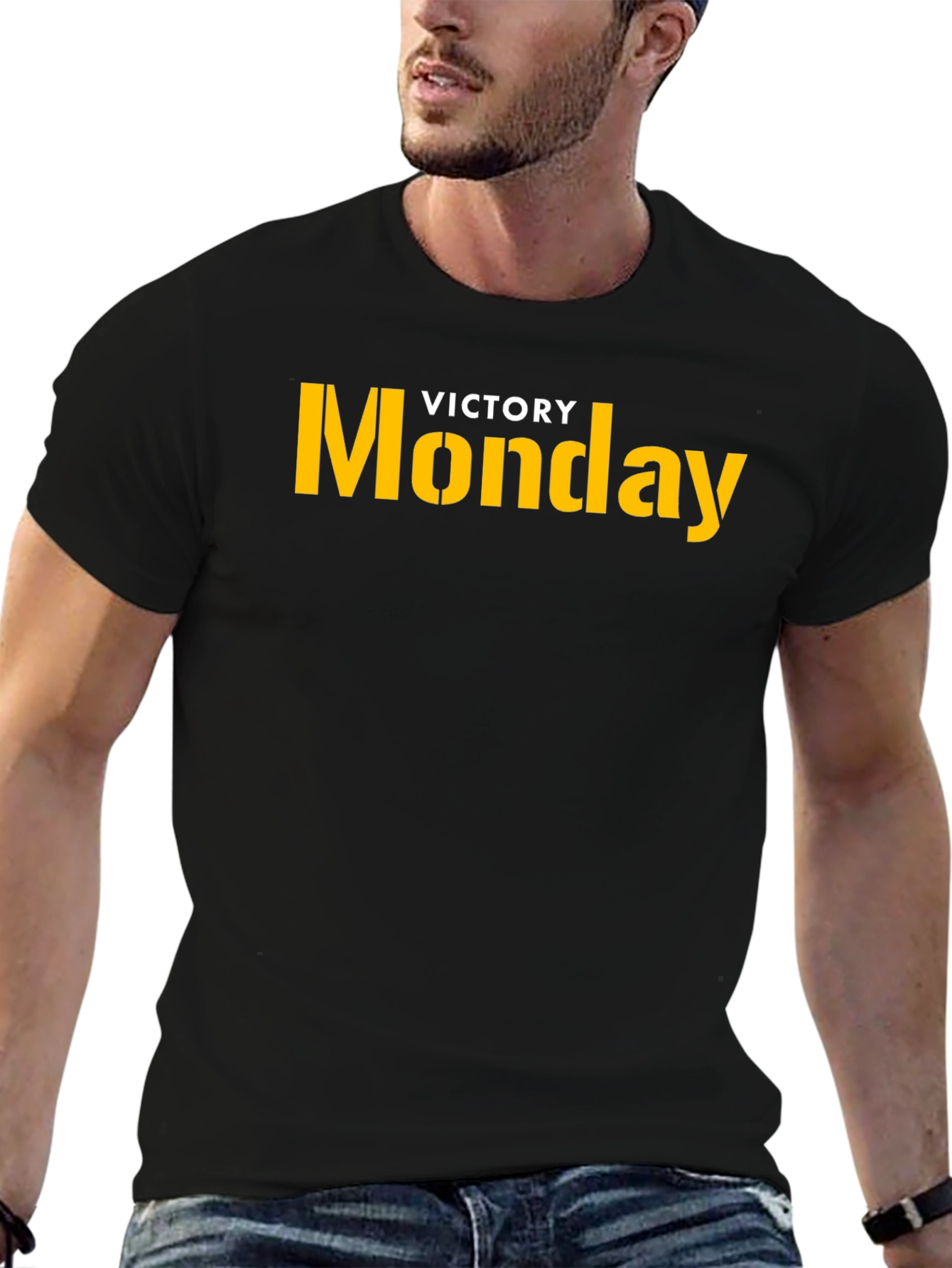 Victory Monday Graphic Tee - Bold Statement T-Shirt