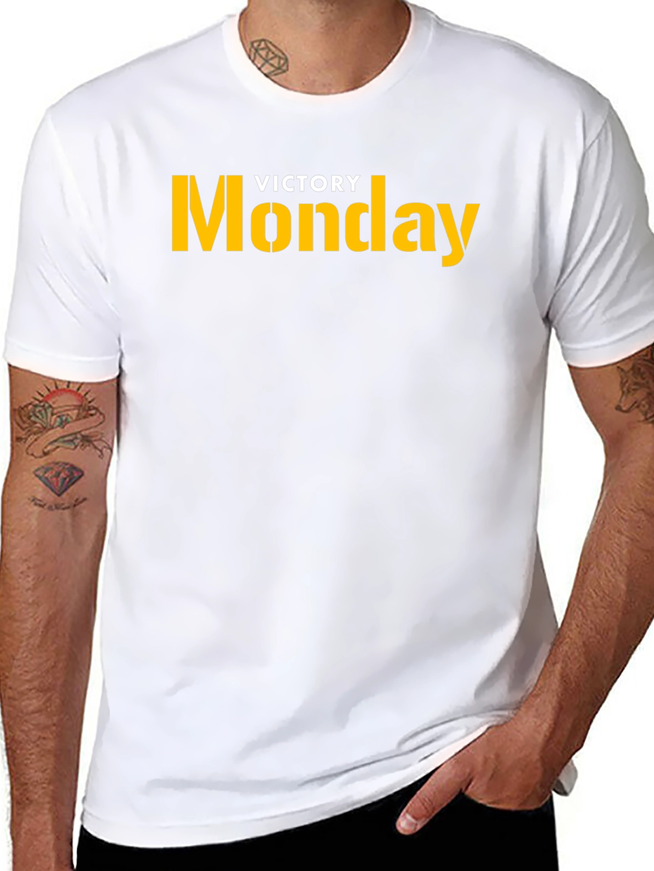 Victory Monday Graphic Tee - Bold Statement T-Shirt
