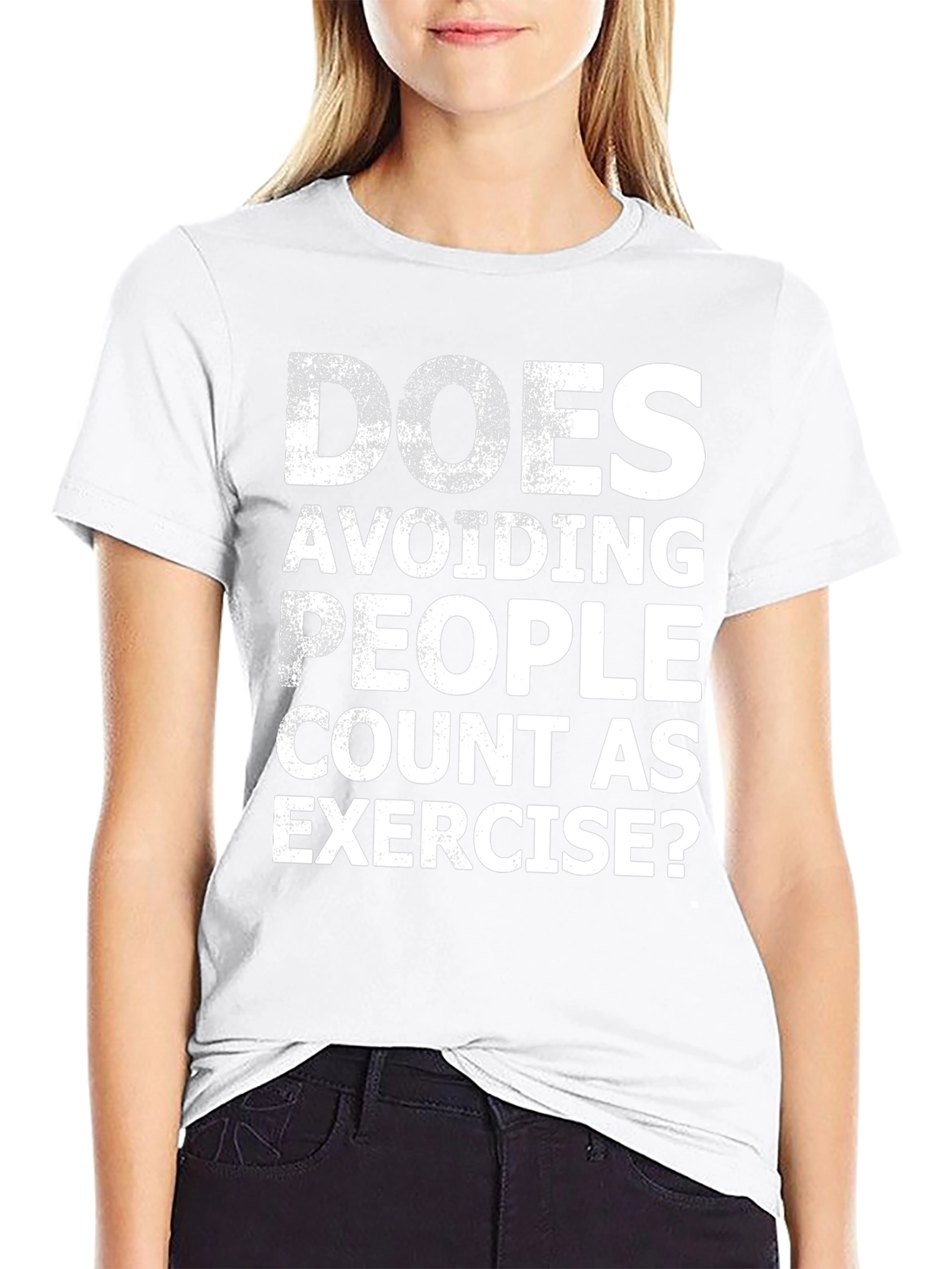 Funny Exercise T-Shirt: Avoiding People