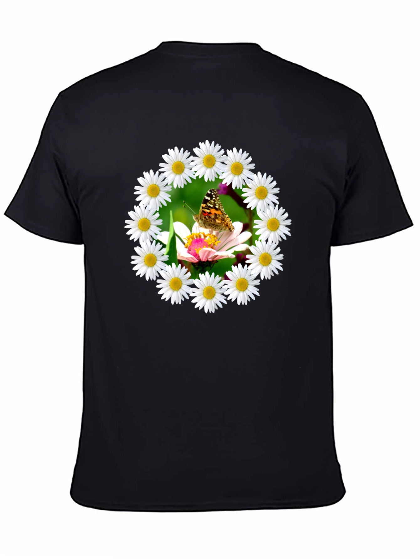 Daisy Butterfly Graphic Tee - Natures Beauty