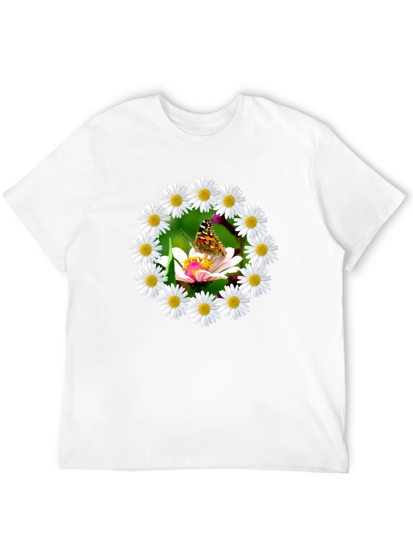 Daisy Butterfly Graphic Tee - Natures Beauty