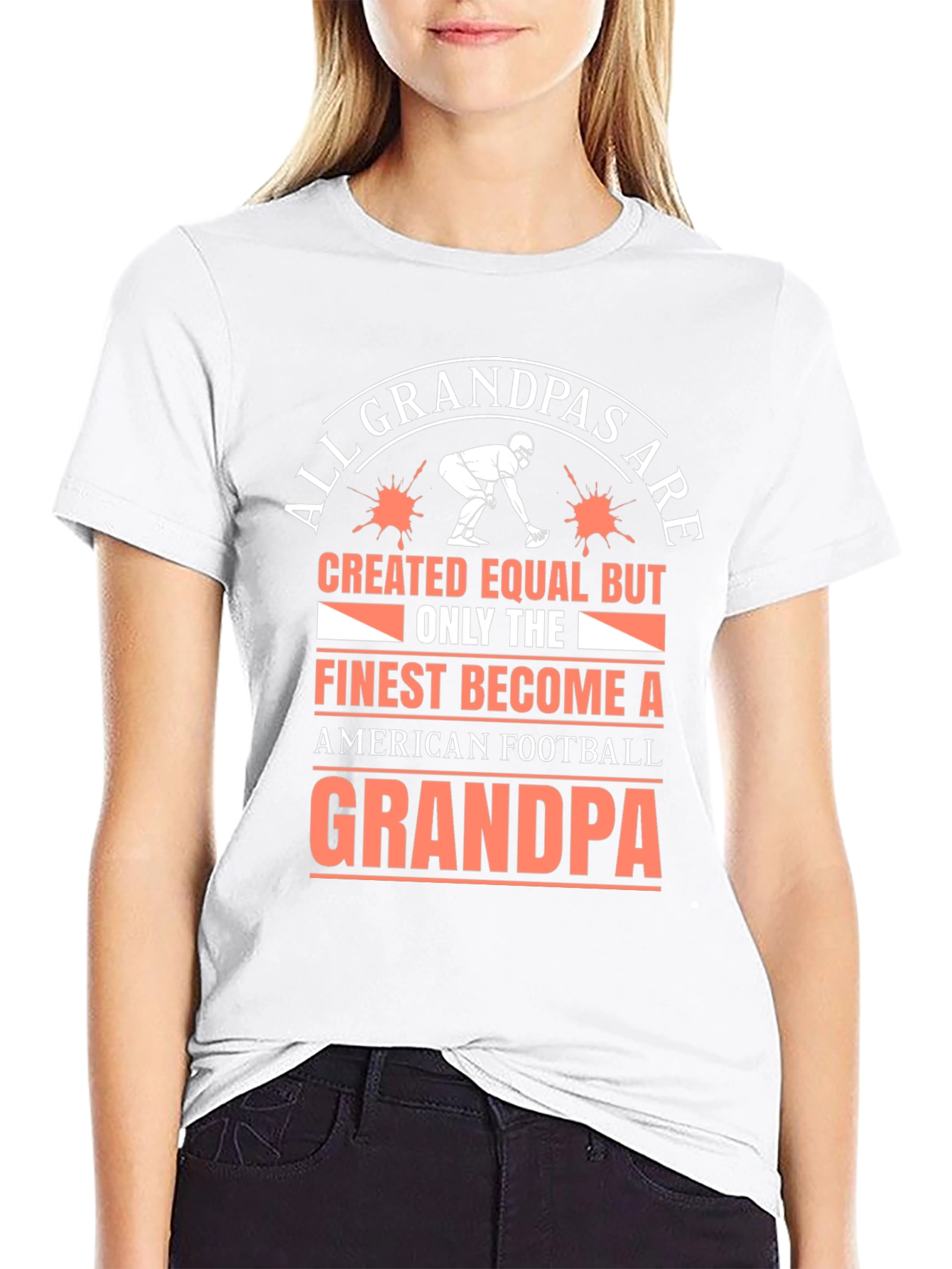 Football Grandpa T-Shirt - Finest Grandpas Tee