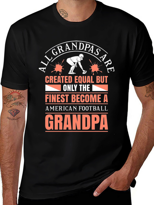 Football Grandpa T-Shirt - Finest Grandpas Tee