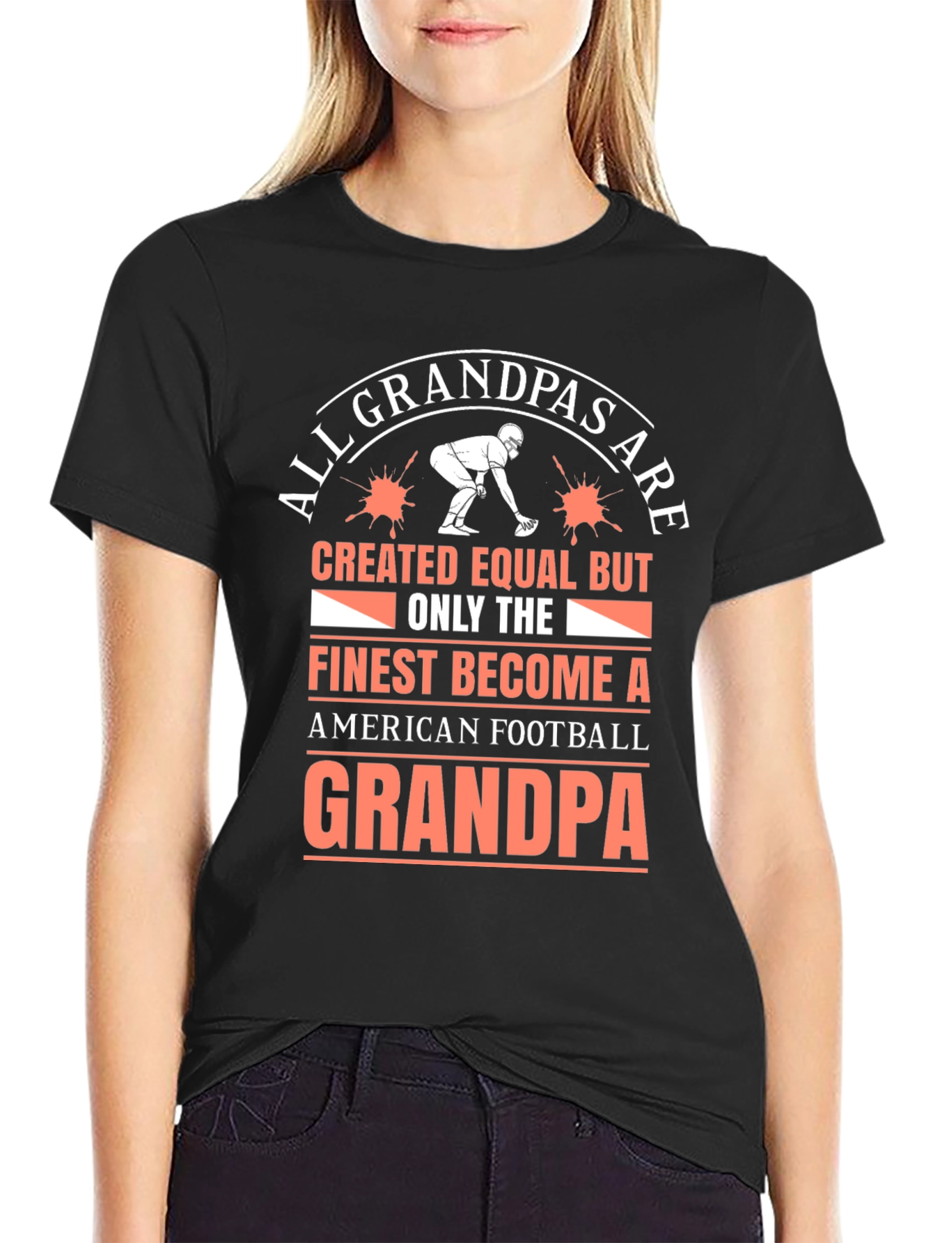 Football Grandpa T-Shirt - Finest Grandpas Tee