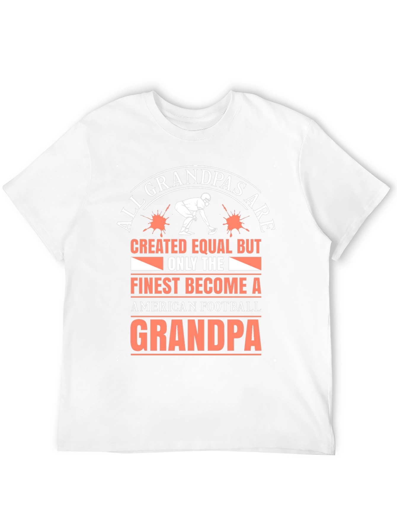 Football Grandpa T-Shirt - Finest Grandpas Tee