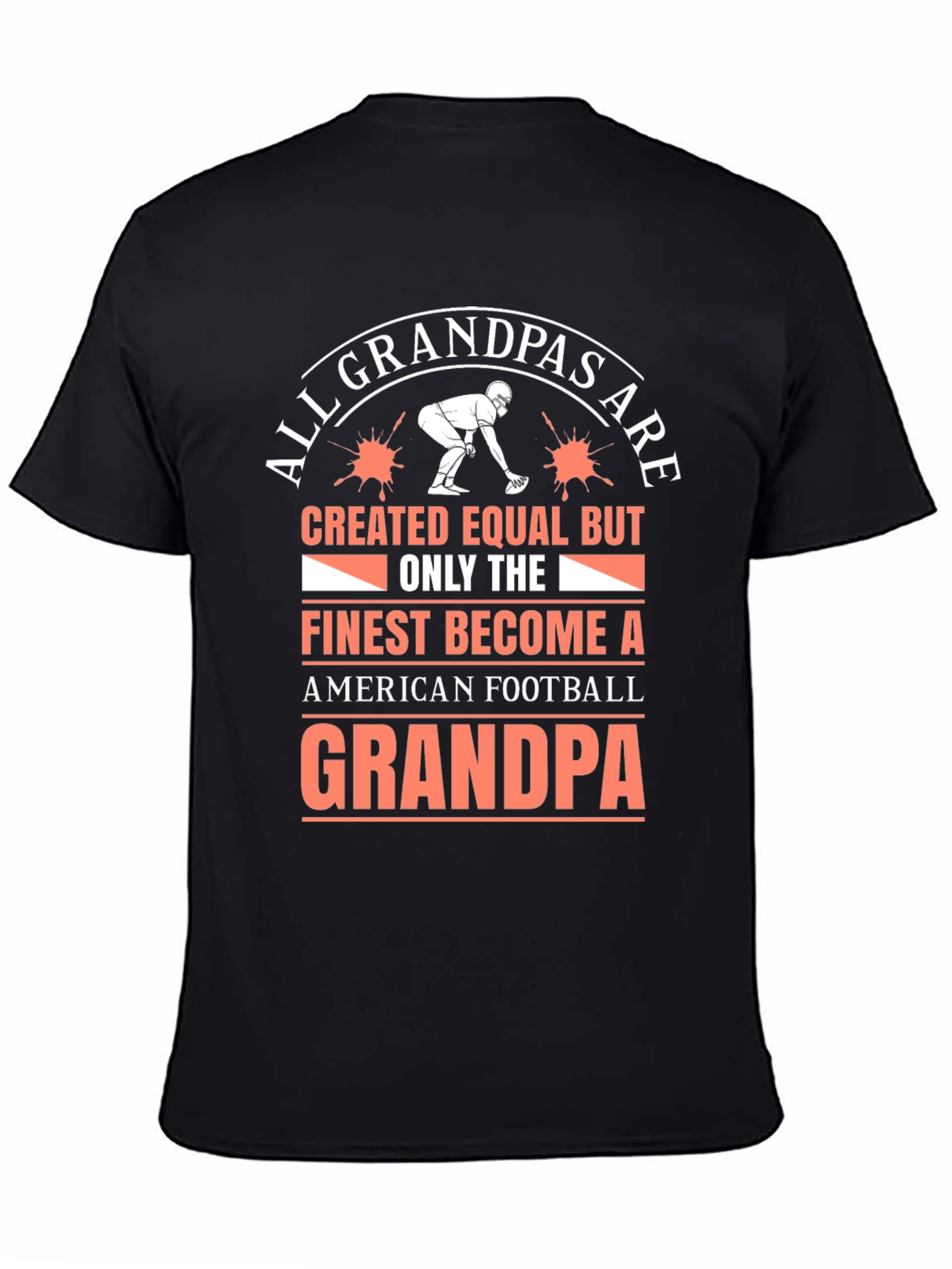 Football Grandpa T-Shirt - Finest Grandpas Tee