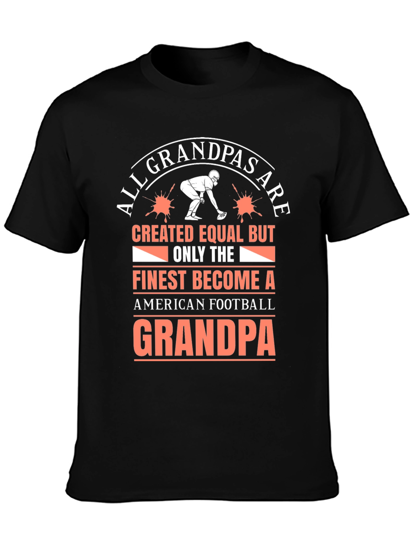 Football Grandpa T-Shirt - Finest Grandpas Tee