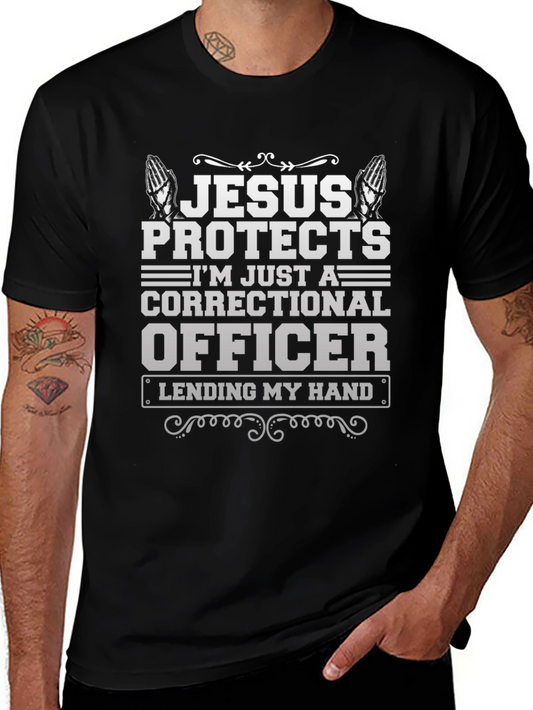 Jesus Protects Correctional Officer T-Shirt