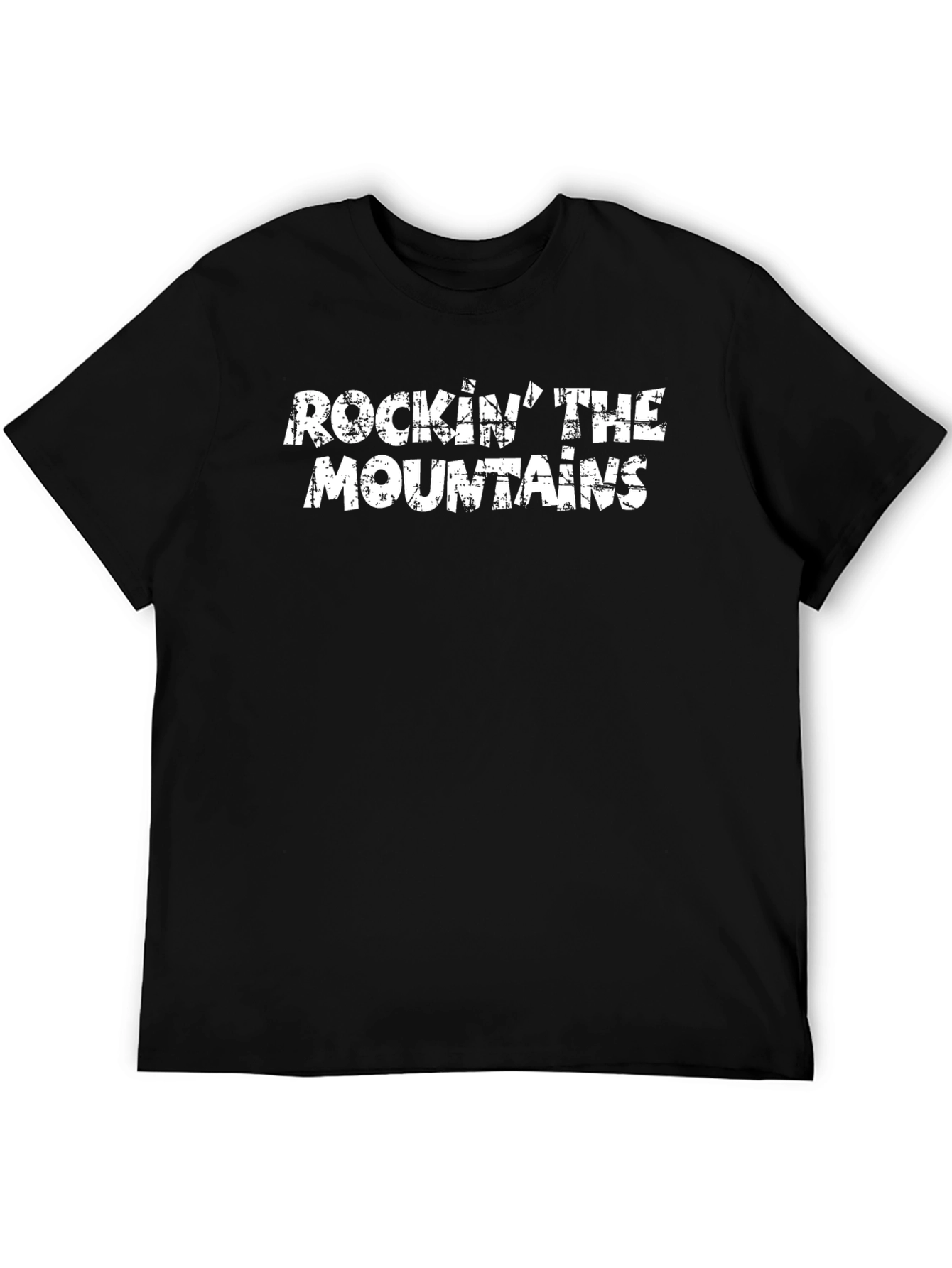 Rockin The Mountains Black Graphic Tee