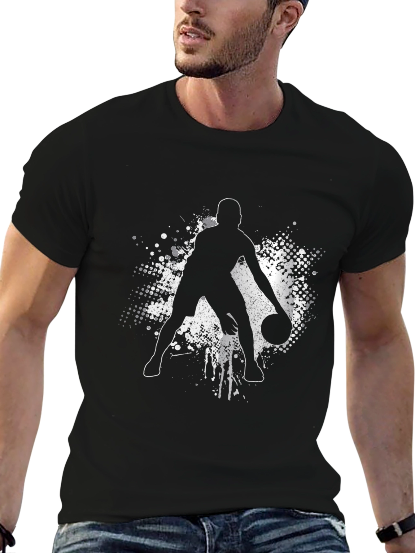 Basketball Player Graphic T-Shirt