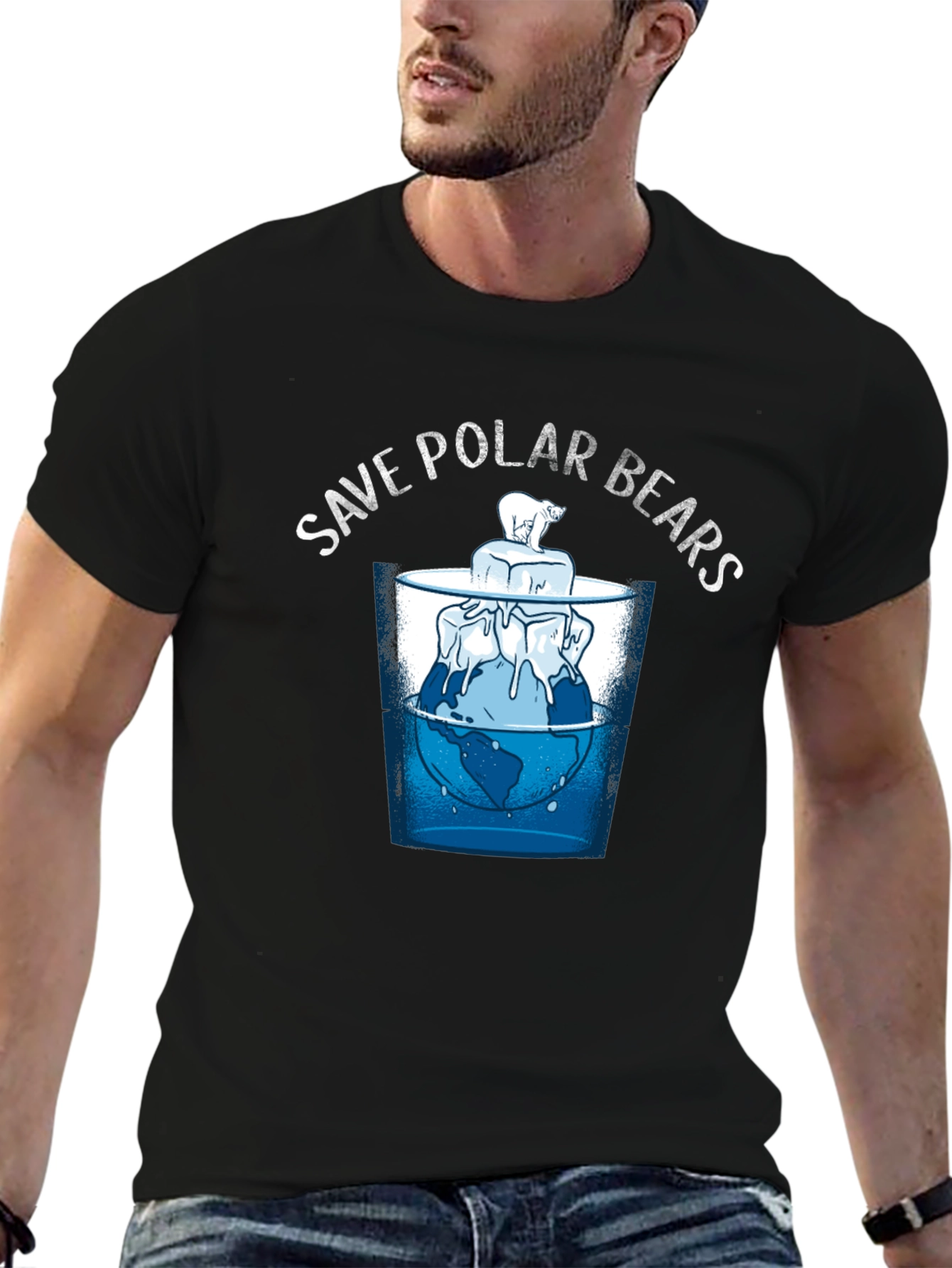 Save Polar Bears Graphic T-Shirt