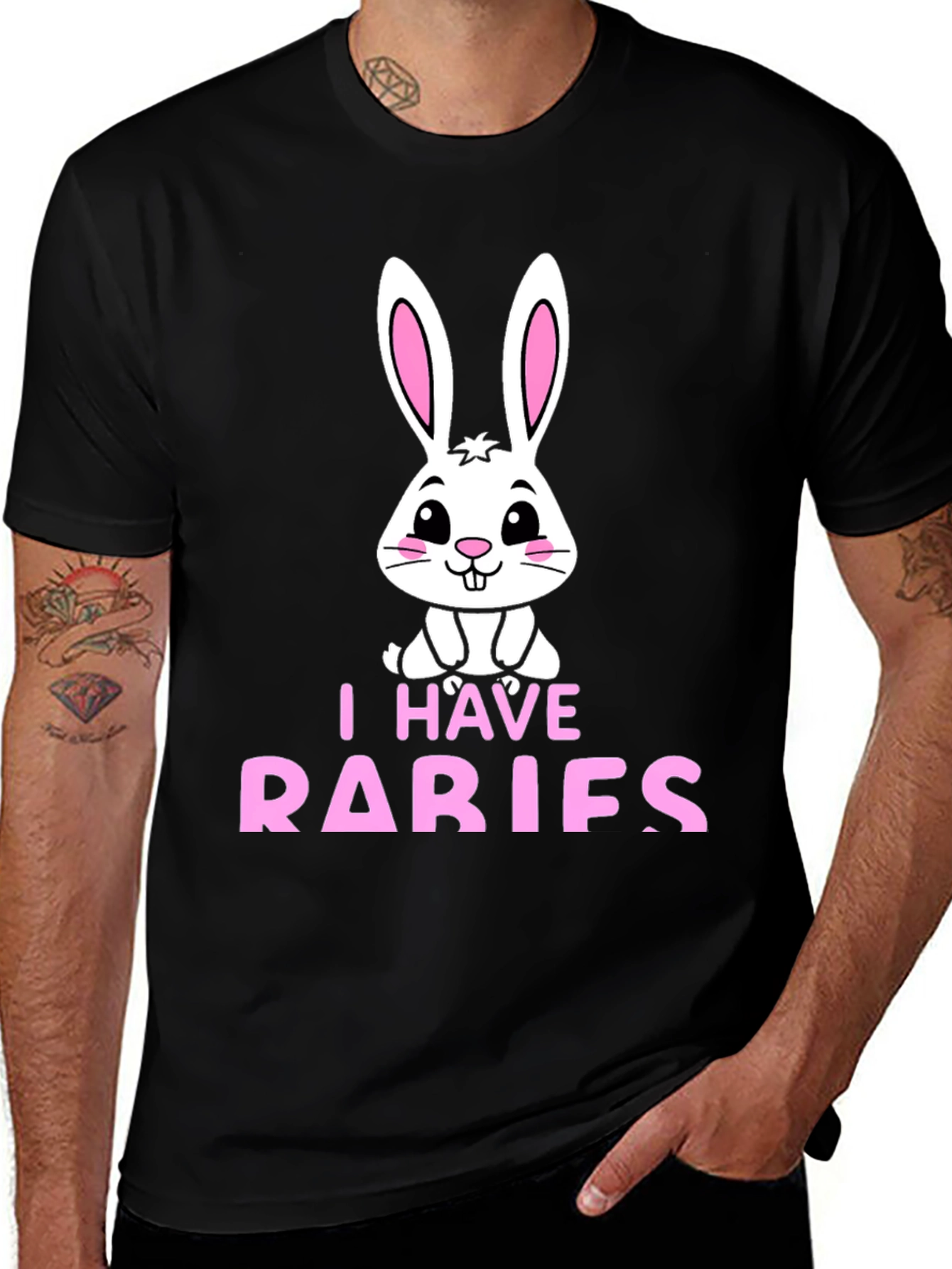 I Have Rabies Funny Bunny T-Shirt