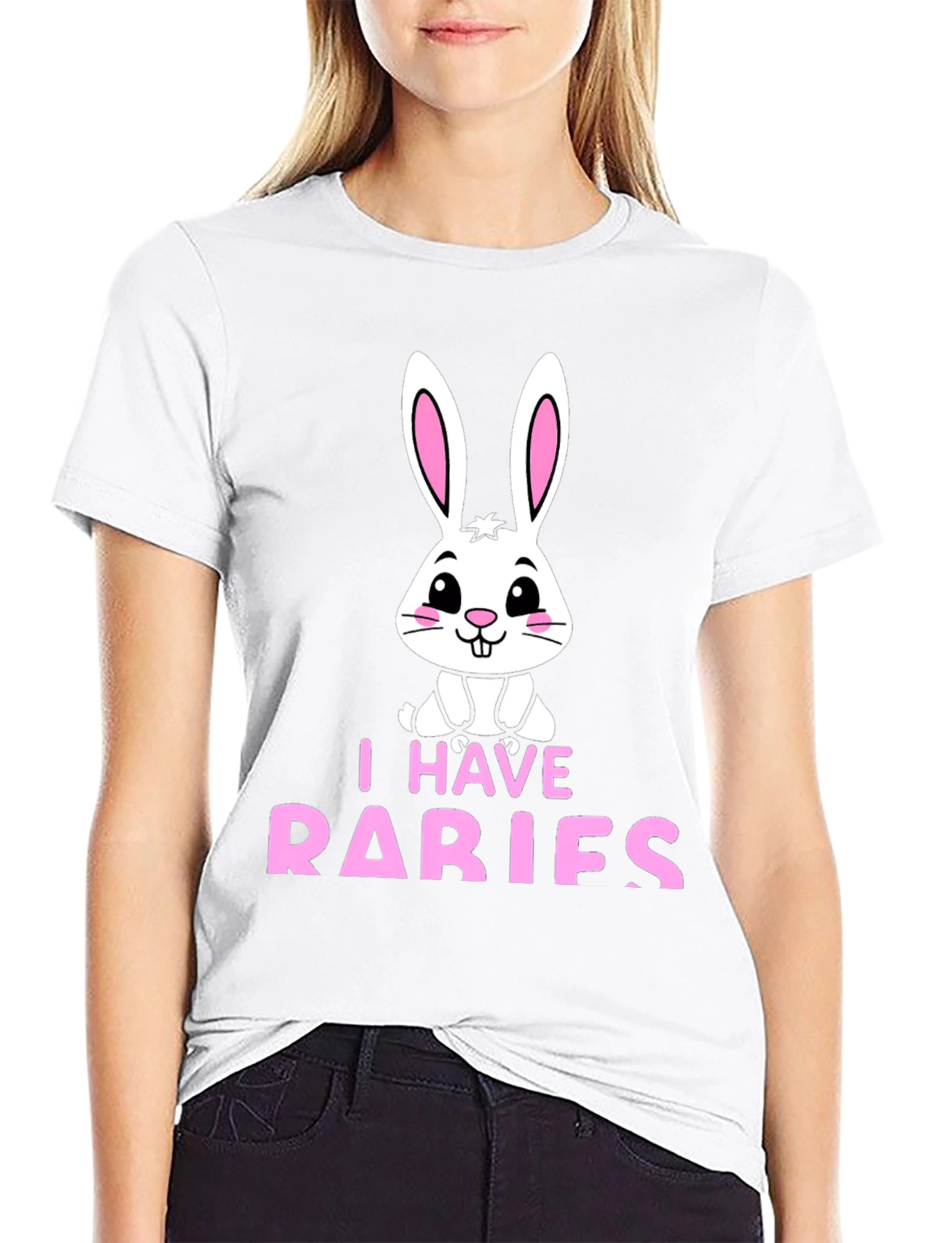 I Have Rabies Funny Bunny T-Shirt