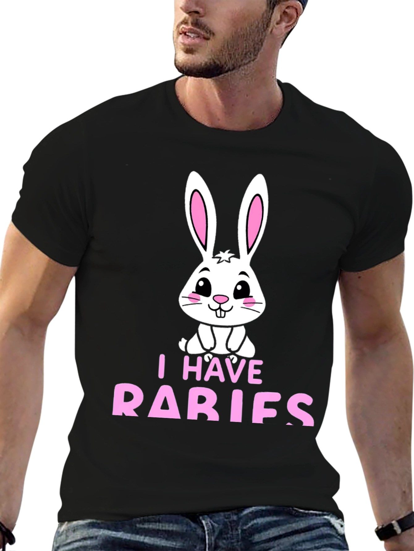 I Have Rabies Funny Bunny T-Shirt
