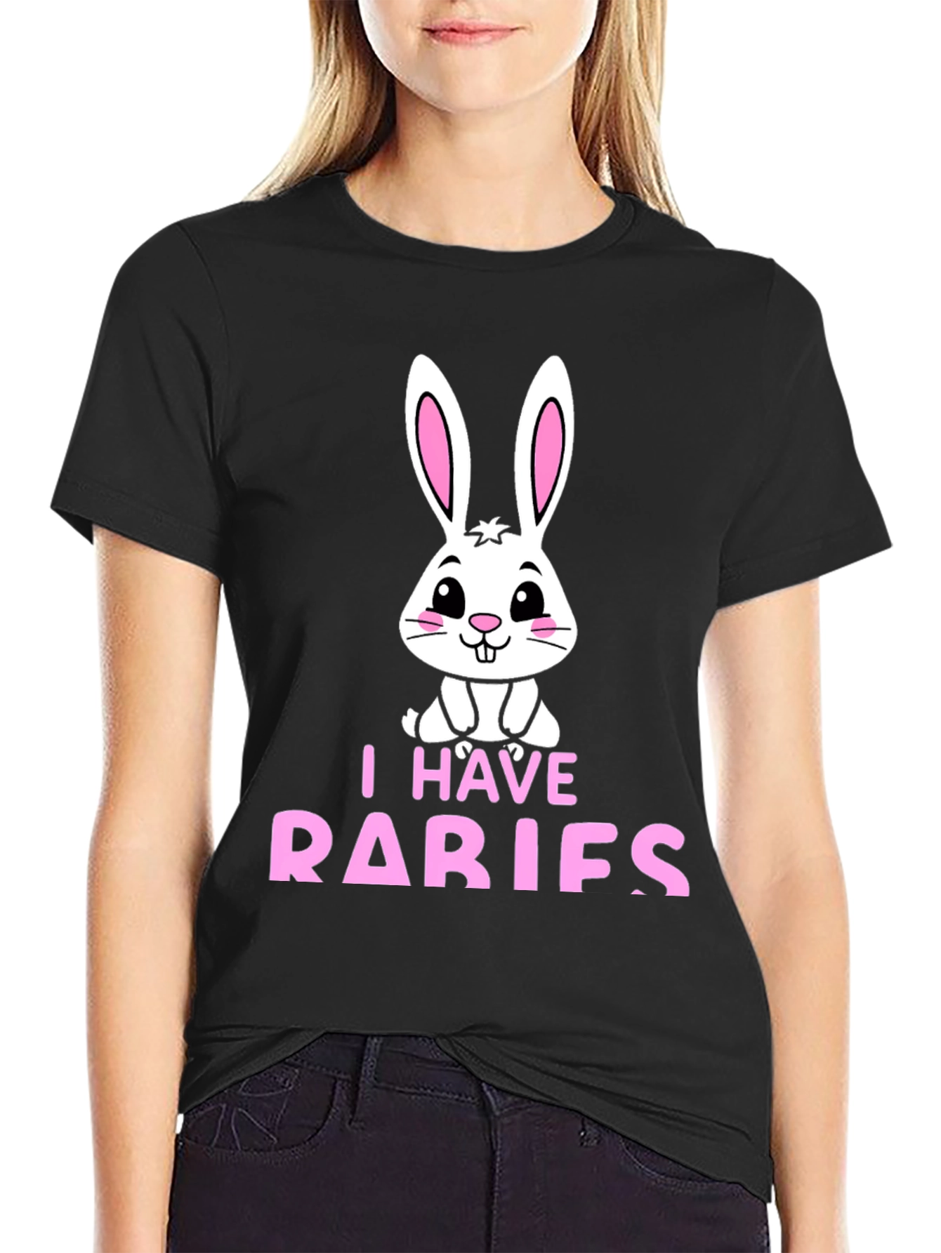 I Have Rabies Funny Bunny T-Shirt
