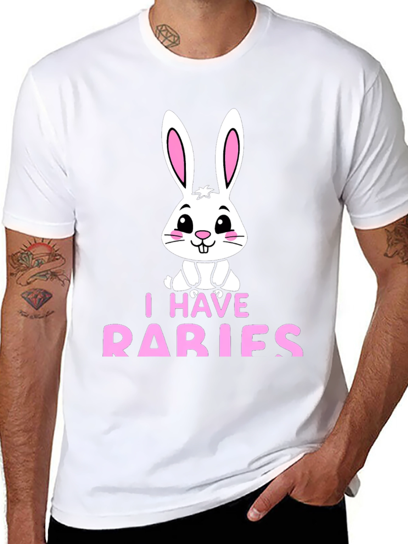 I Have Rabies Funny Bunny T-Shirt