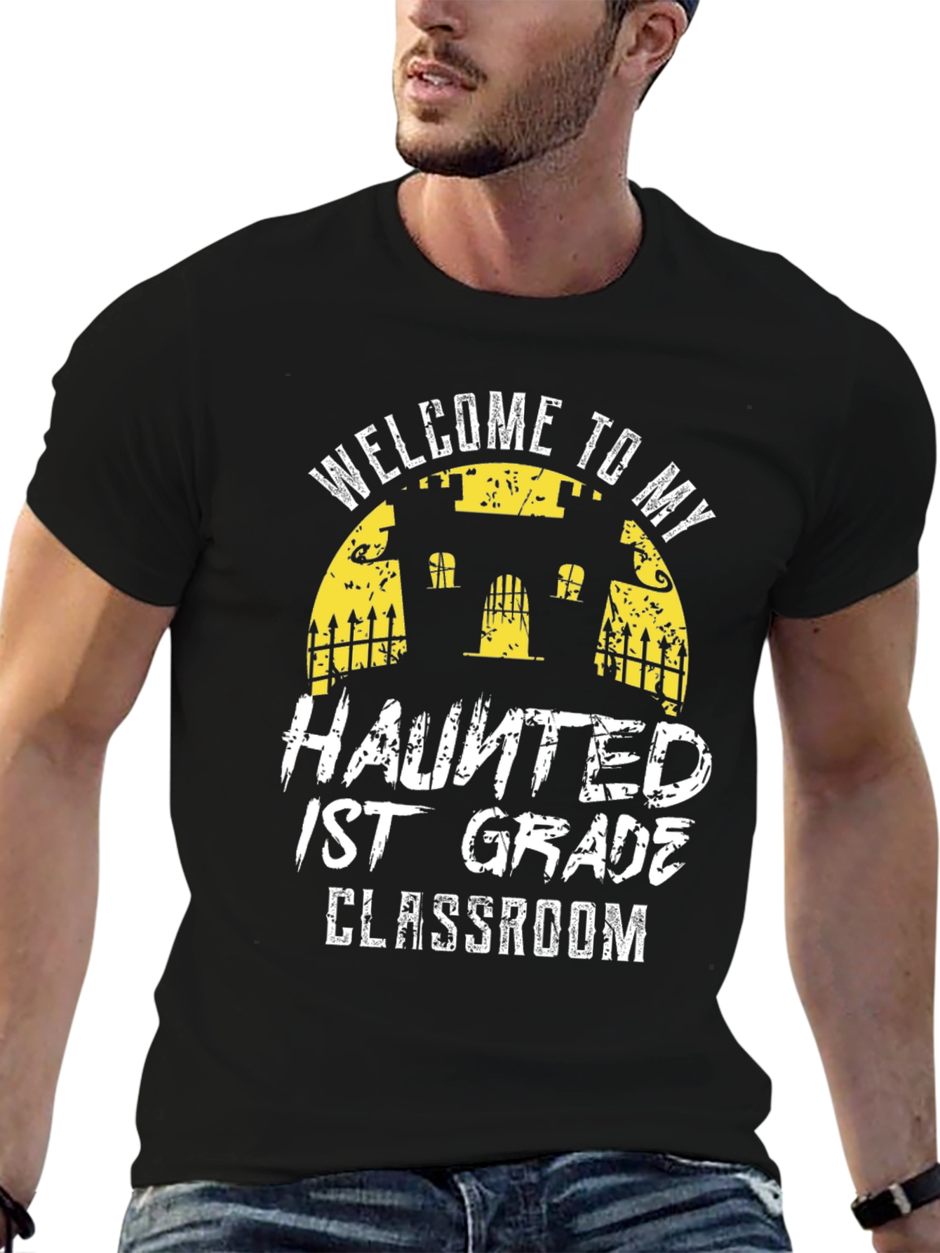 Haunted 1st Grade Classroom Teacher T-Shirt
