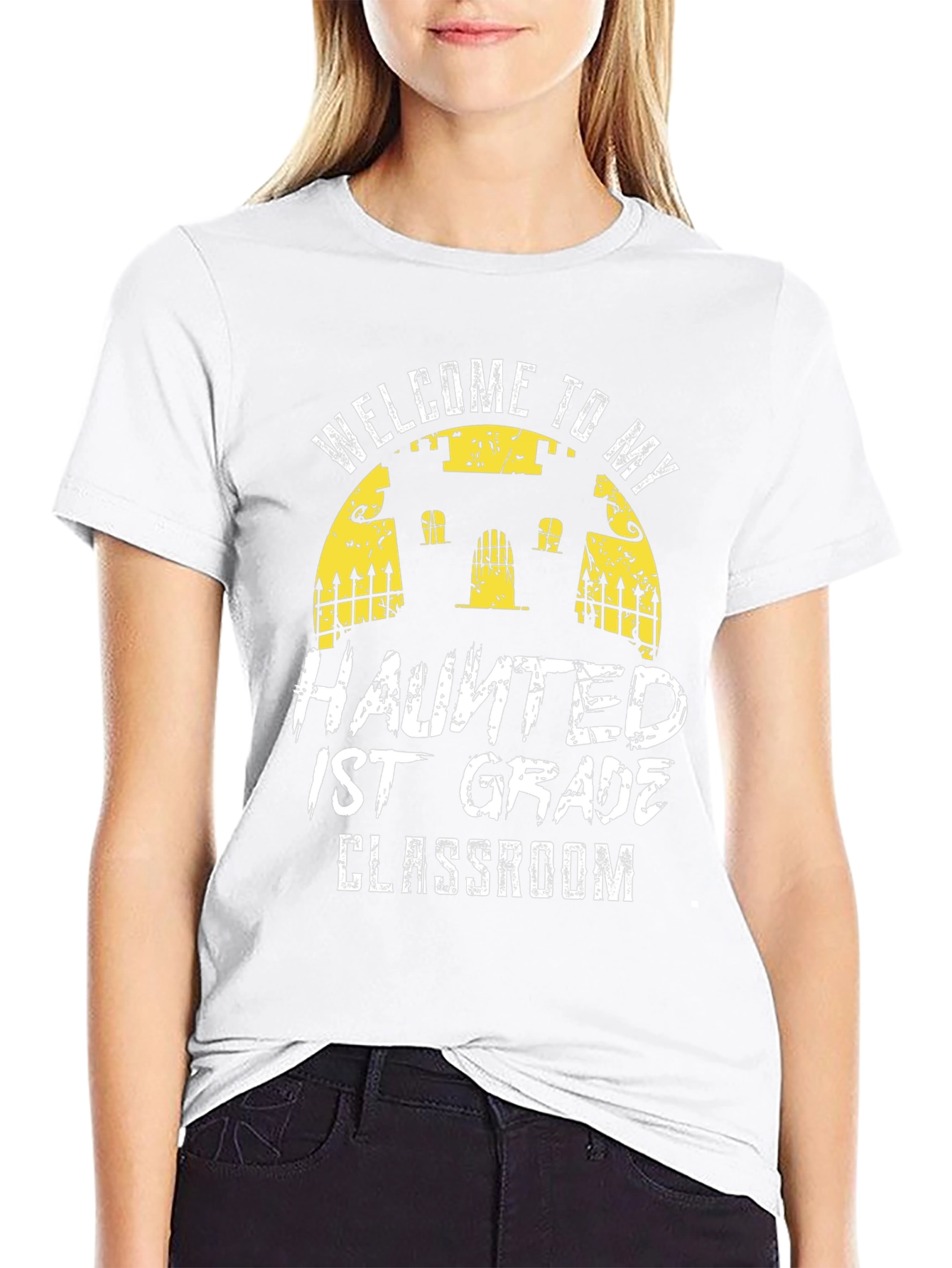Haunted 1st Grade Classroom Teacher T-Shirt