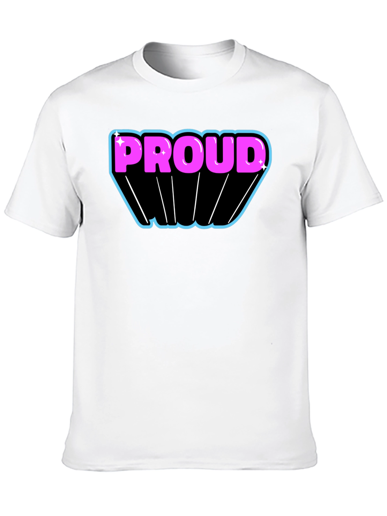Proud Graphic T-Shirt - Black Cotton Blend