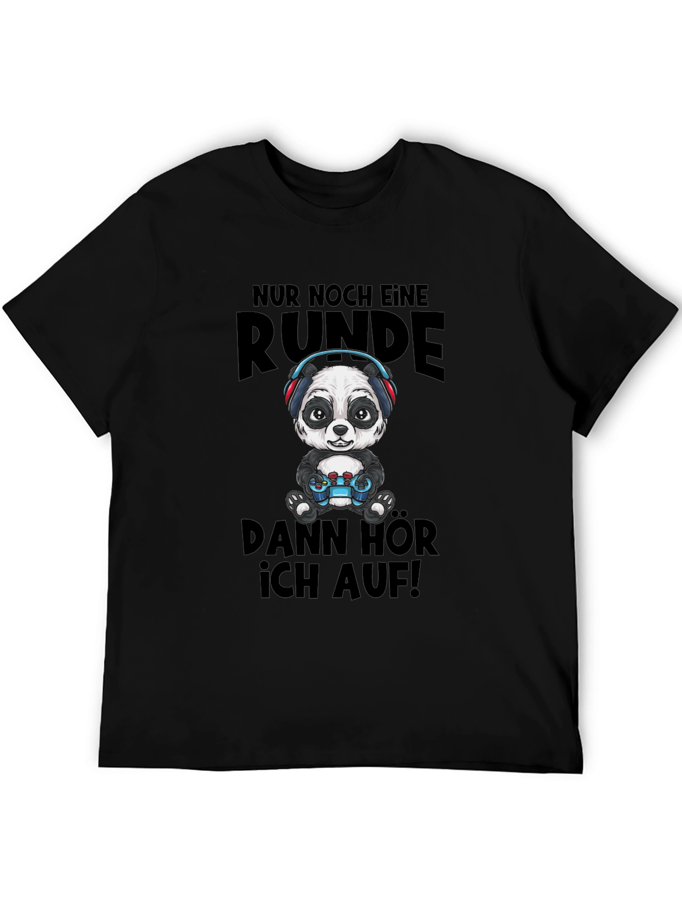 Gamer Panda T-Shirt - Just One More Round!