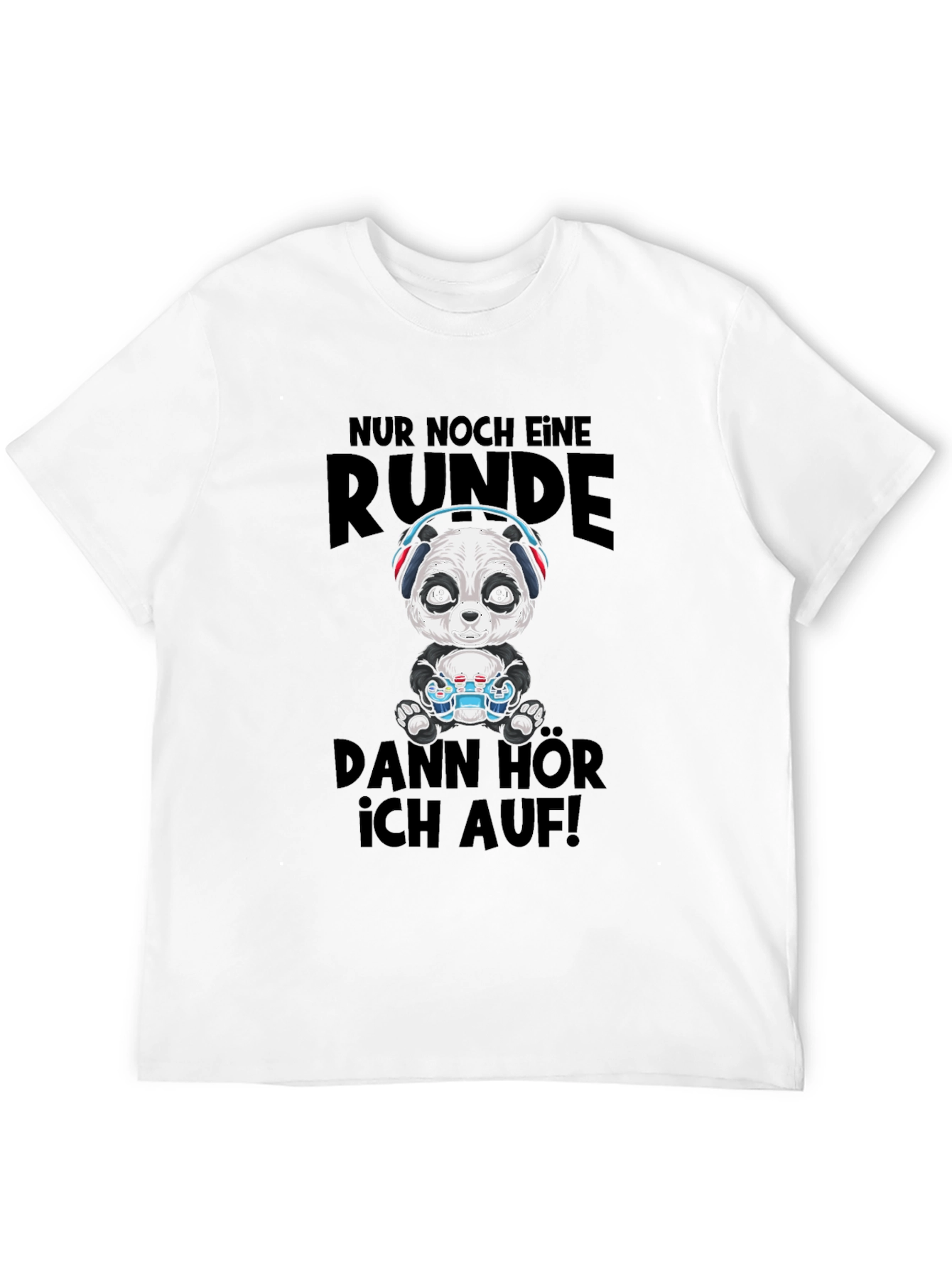 Gamer Panda T-Shirt - Just One More Round!