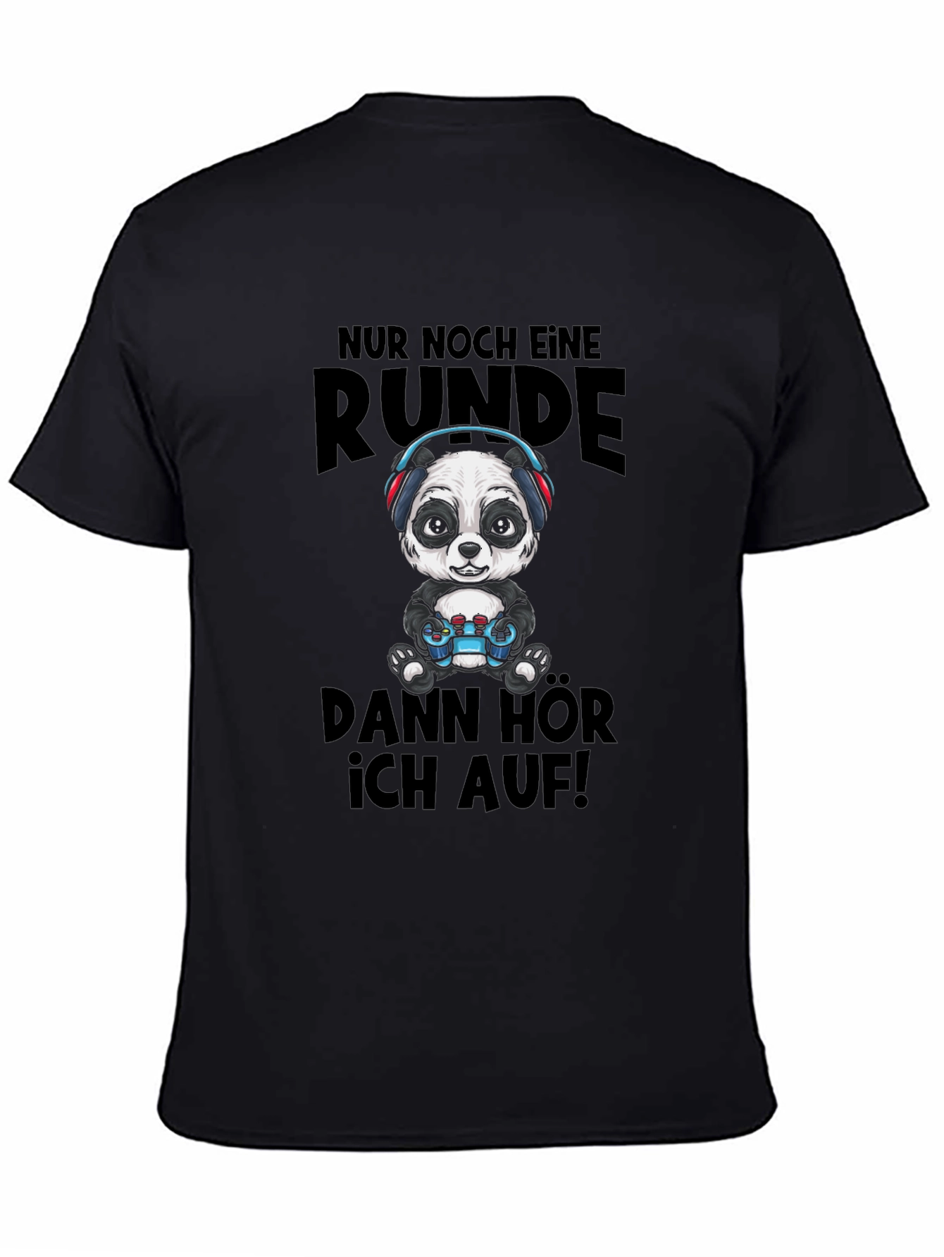 Gamer Panda T-Shirt - Just One More Round!