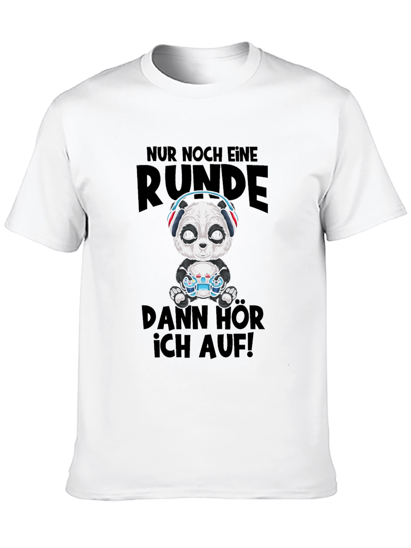 Gamer Panda T-Shirt - Just One More Round!