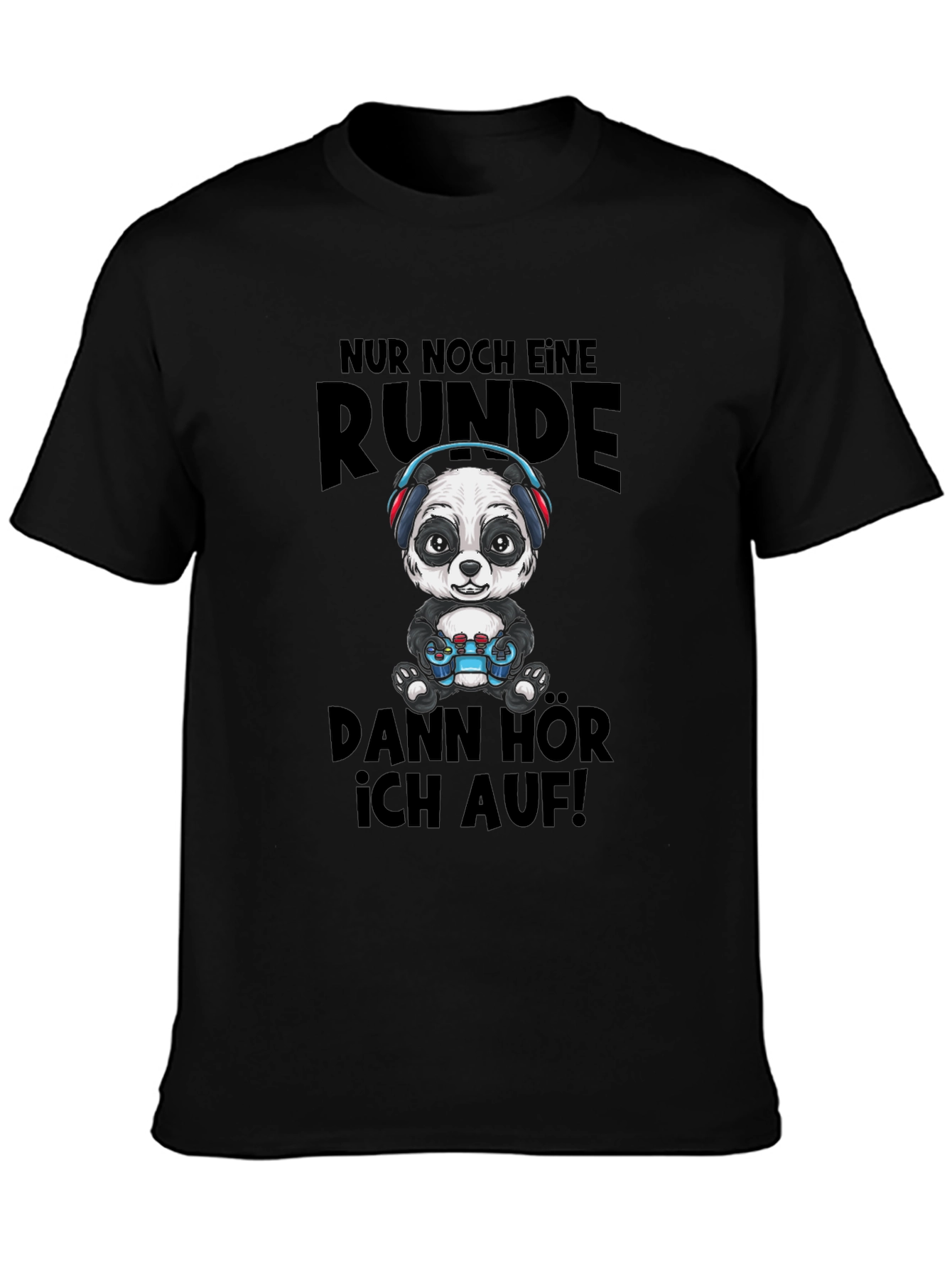 Gamer Panda T-Shirt - Just One More Round!