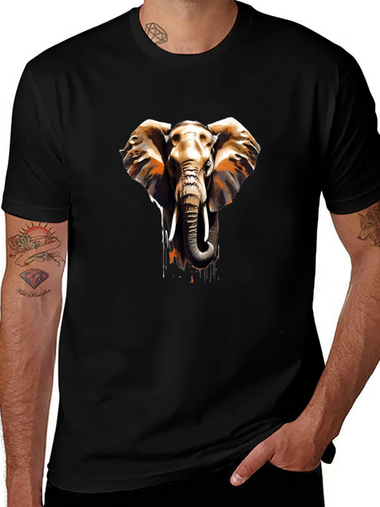 Elephant Graphic Black T-Shirt