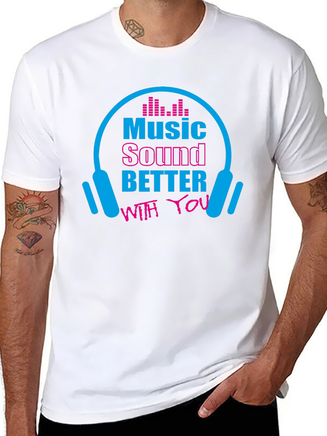 Music Lover Graphic T-Shirt - Sounds Better With You