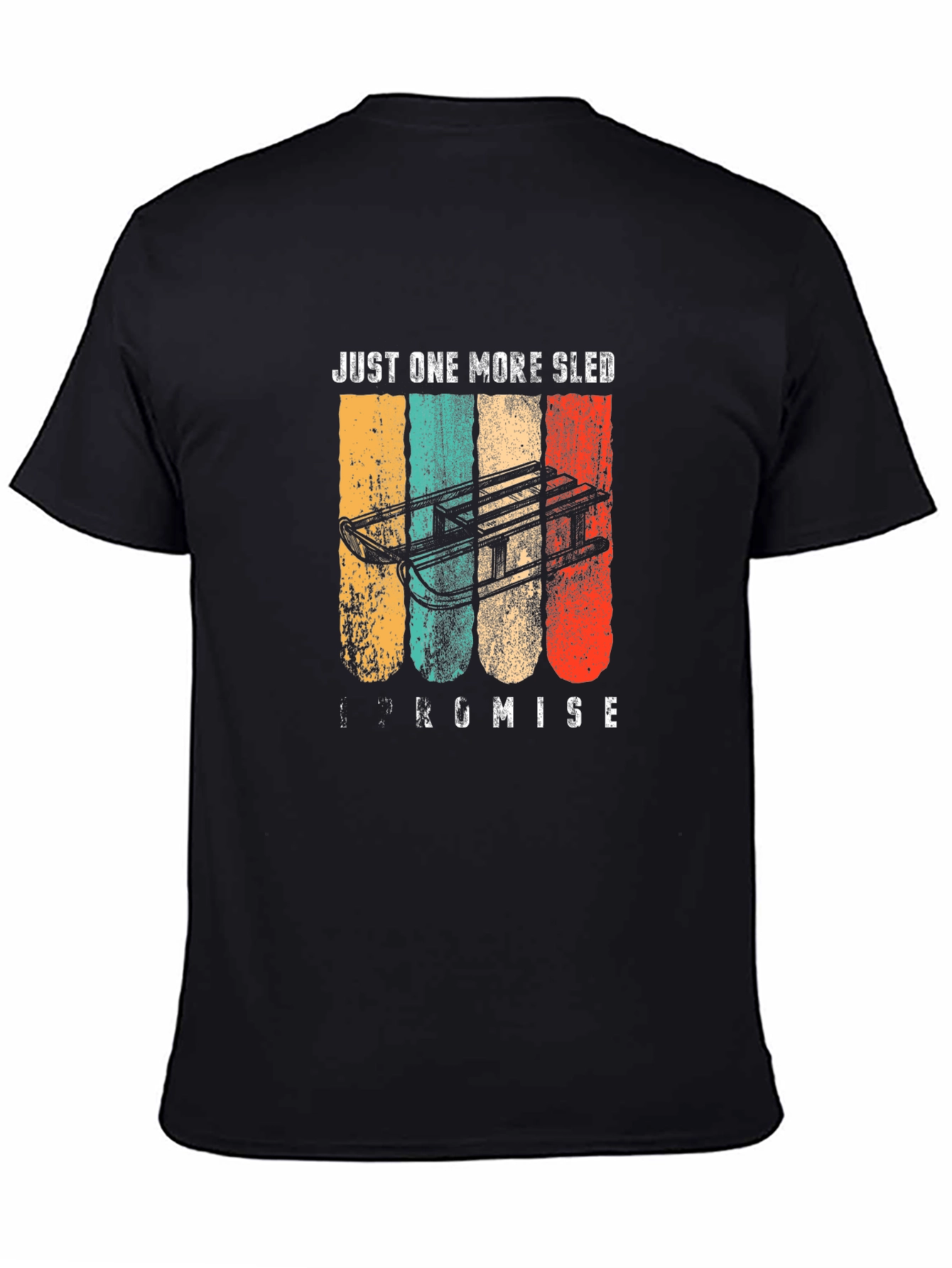 Just One More Sled T-Shirt - Retro Style