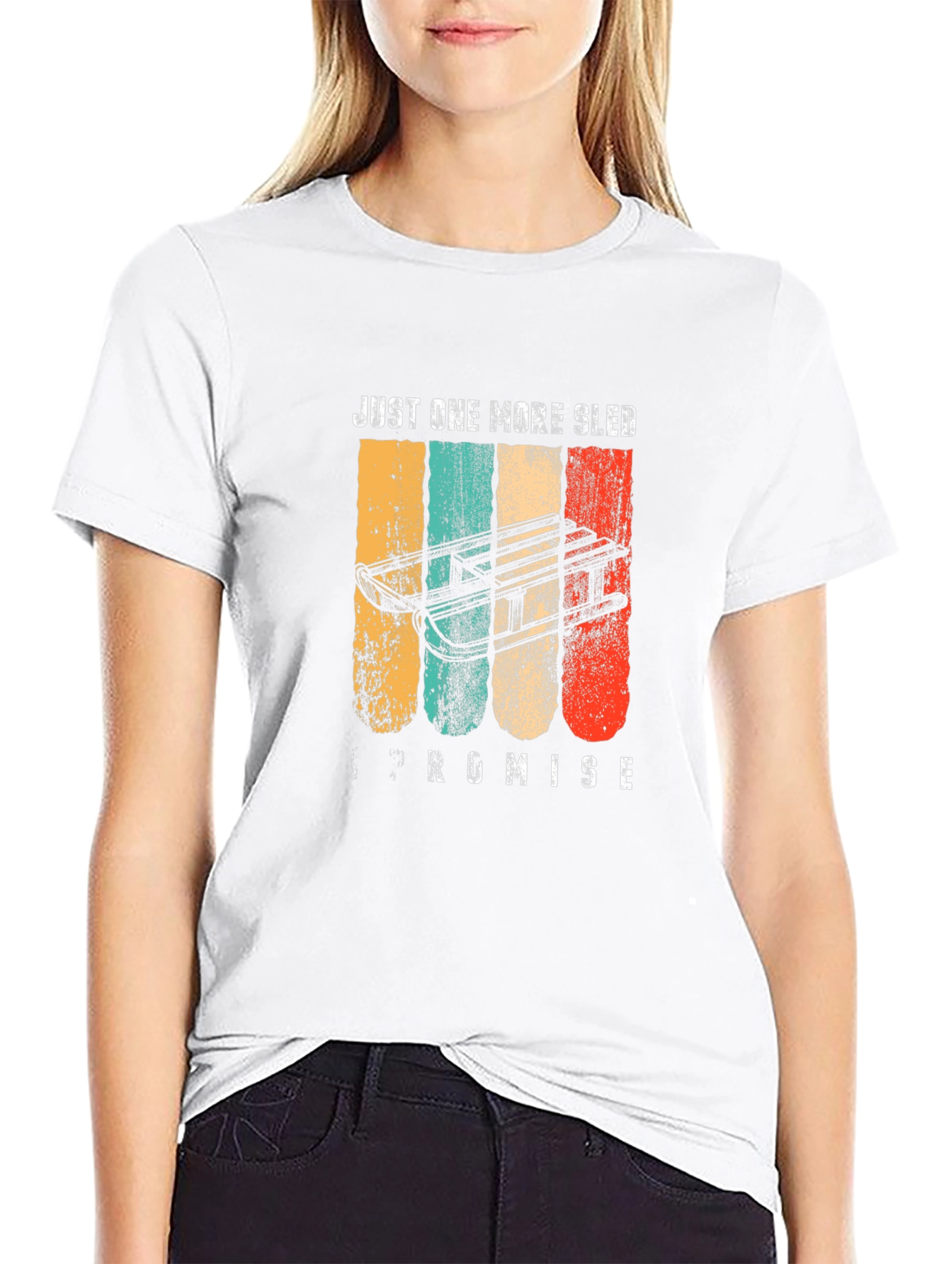 Just One More Sled T-Shirt - Retro Style