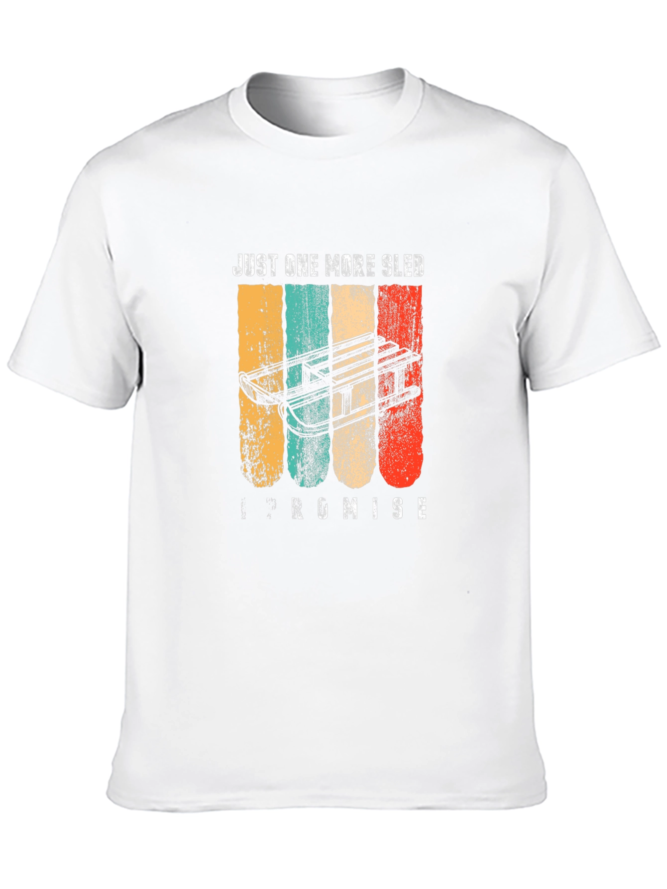 Just One More Sled T-Shirt - Retro Style