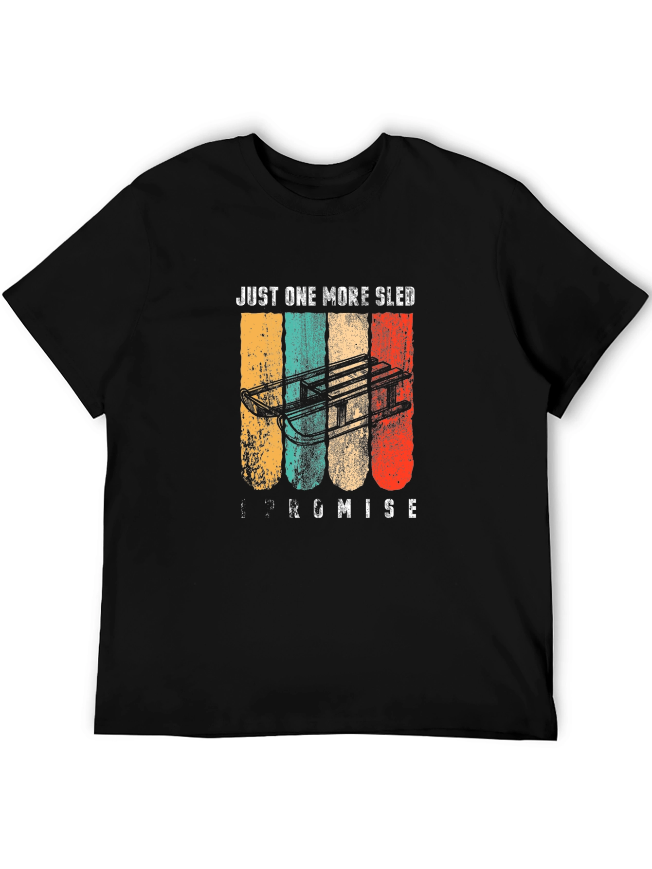 Just One More Sled T-Shirt - Retro Style