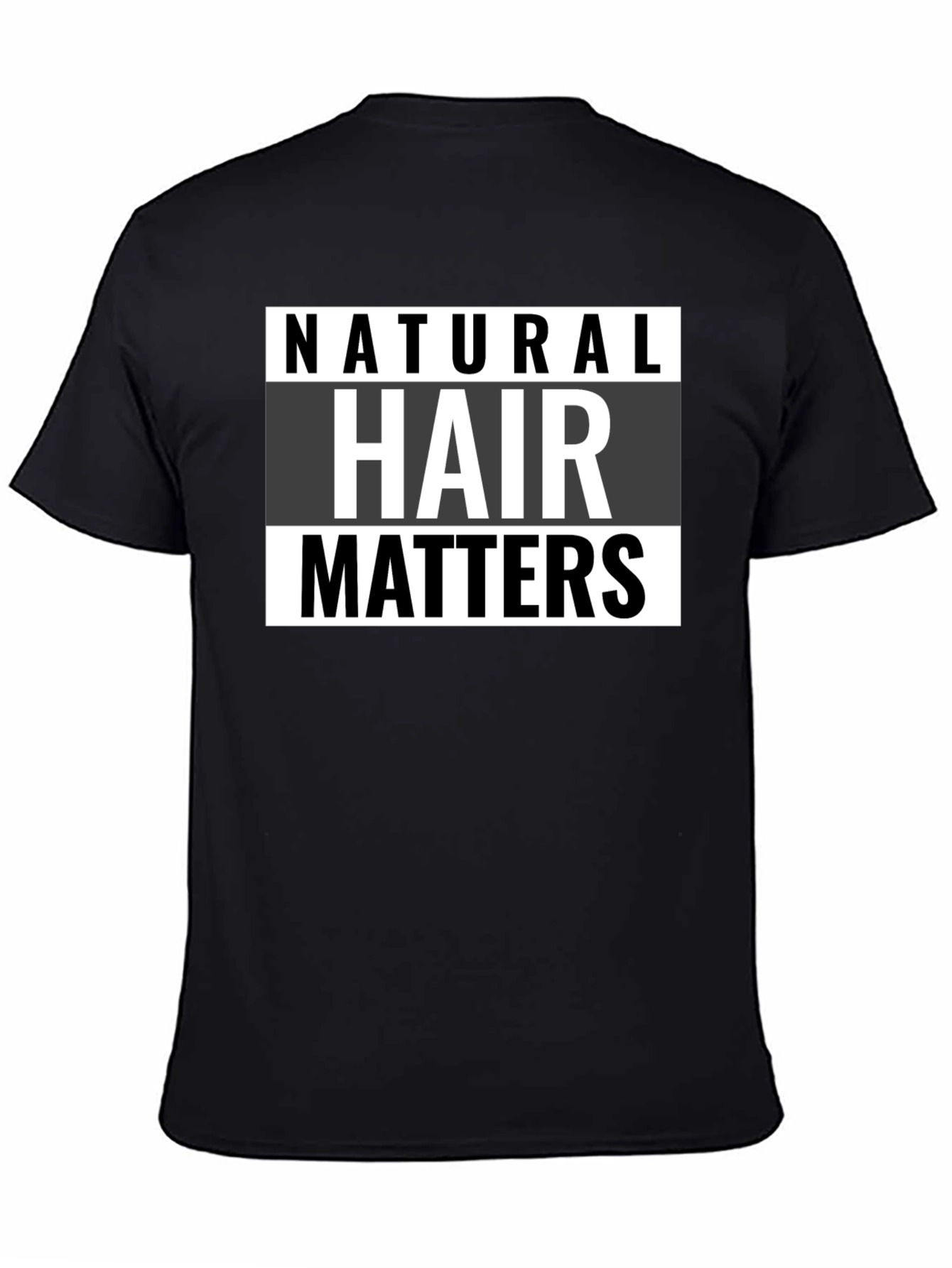 Natural Hair Matters Black T-Shirt
