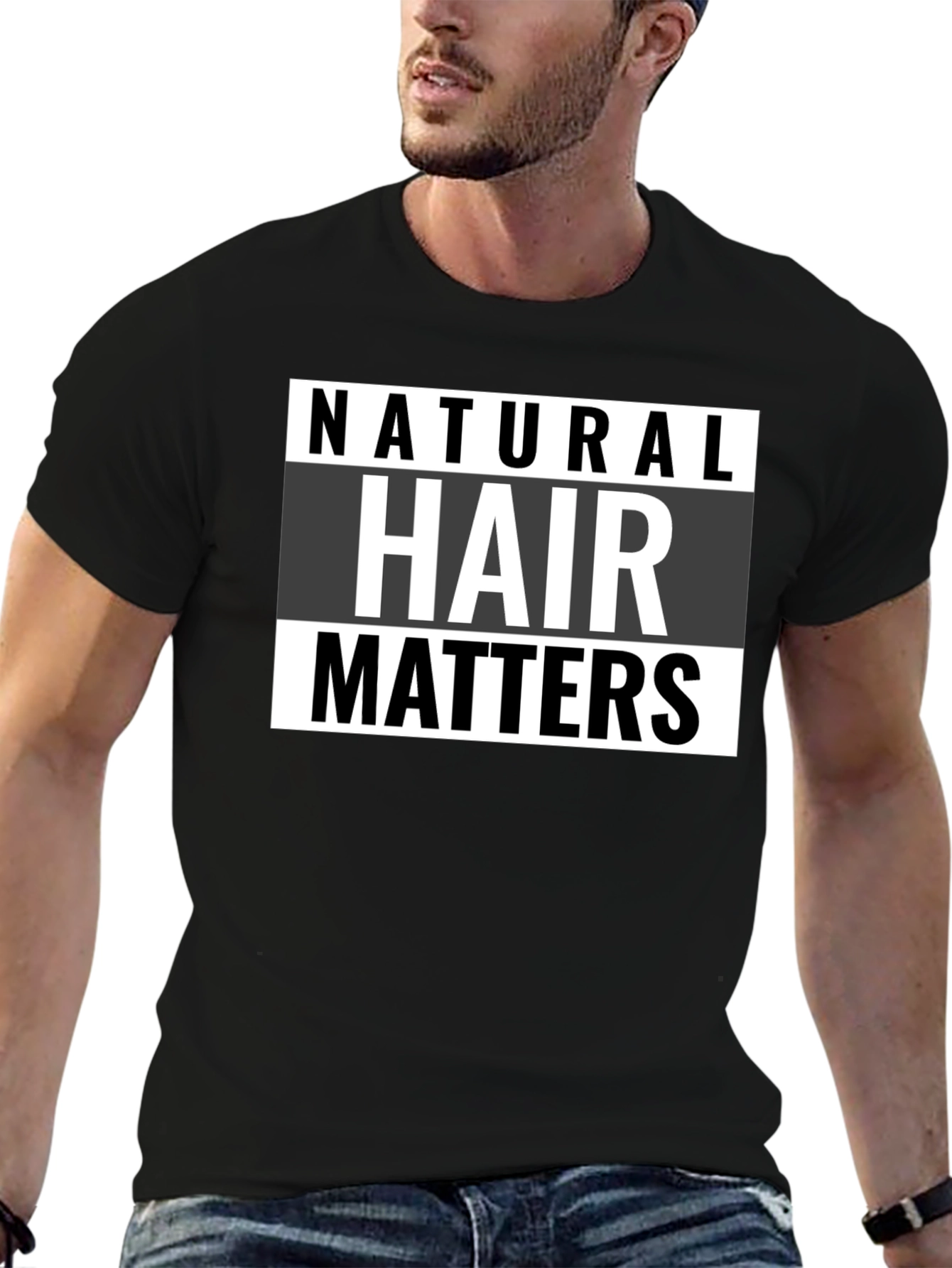 Natural Hair Matters Black T-Shirt