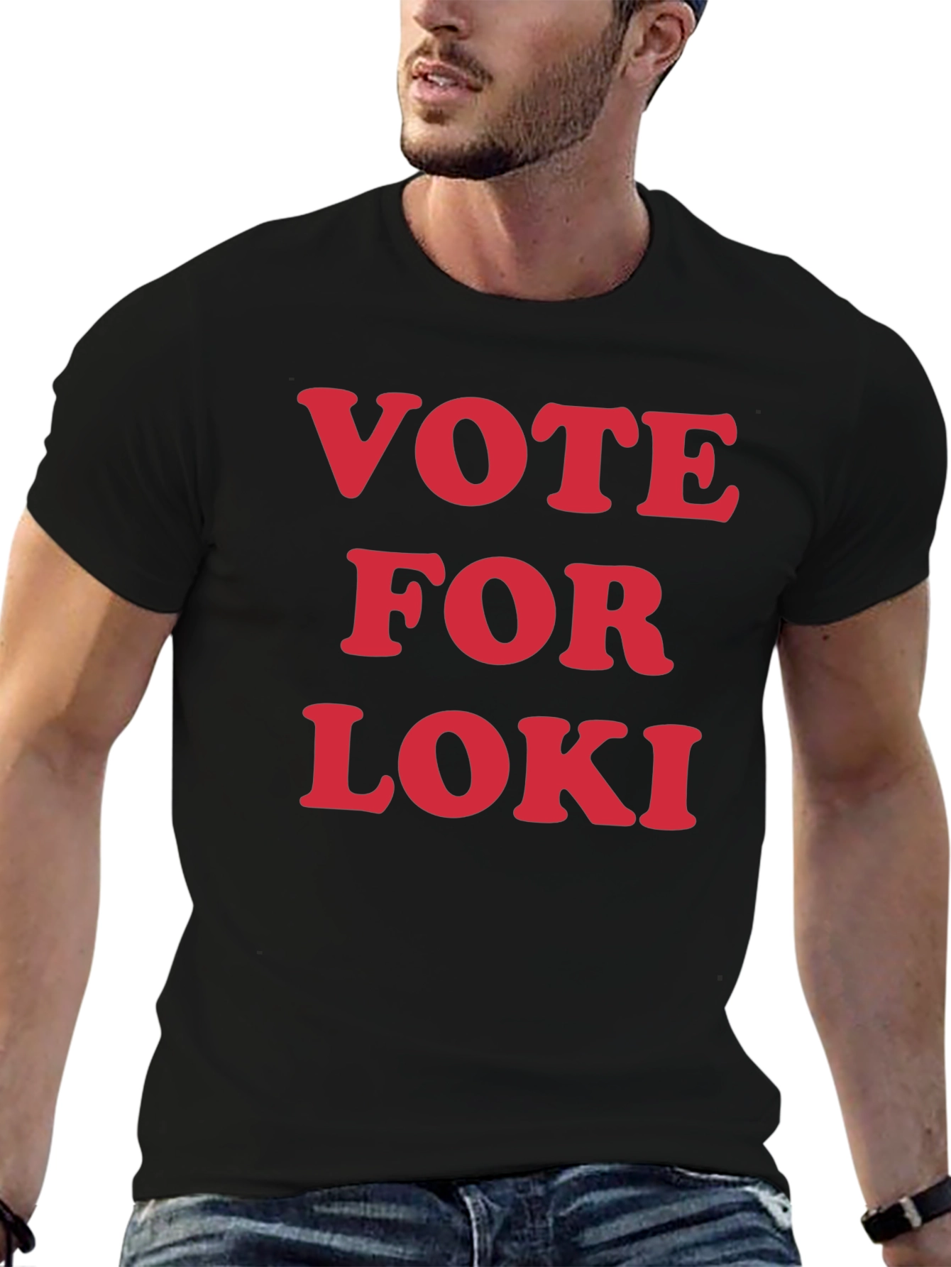 Vote For Loki T-Shirt - Graphic Print