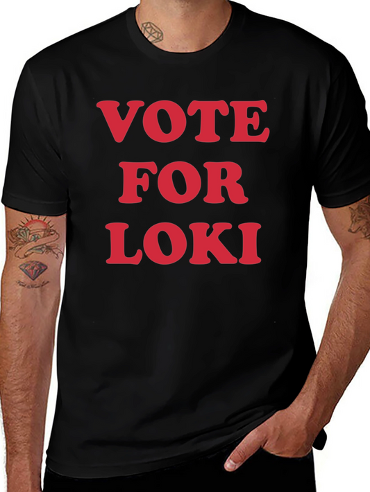 Vote For Loki T-Shirt - Graphic Print
