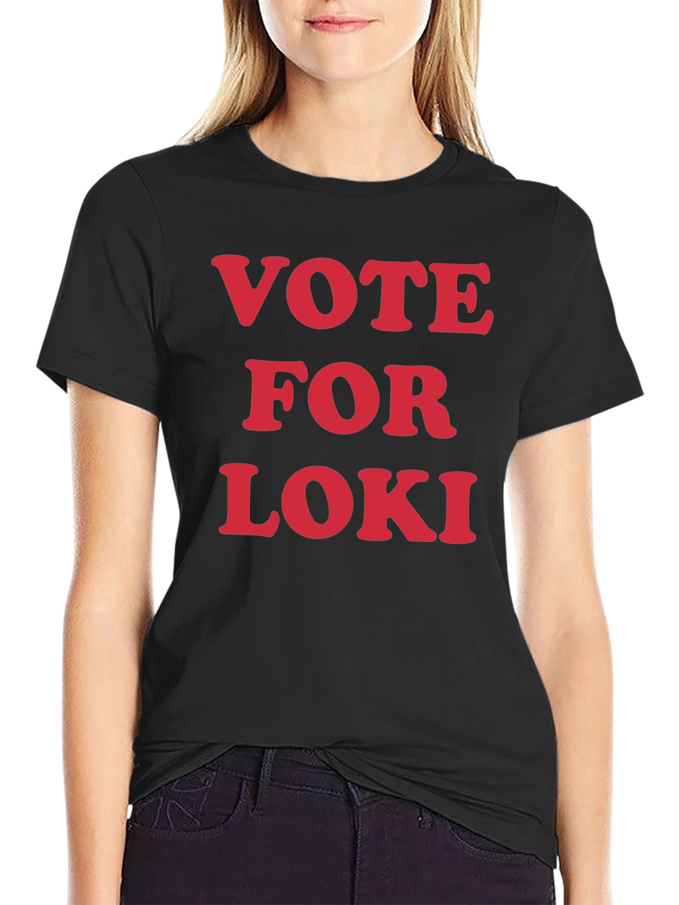 Vote For Loki T-Shirt - Graphic Print
