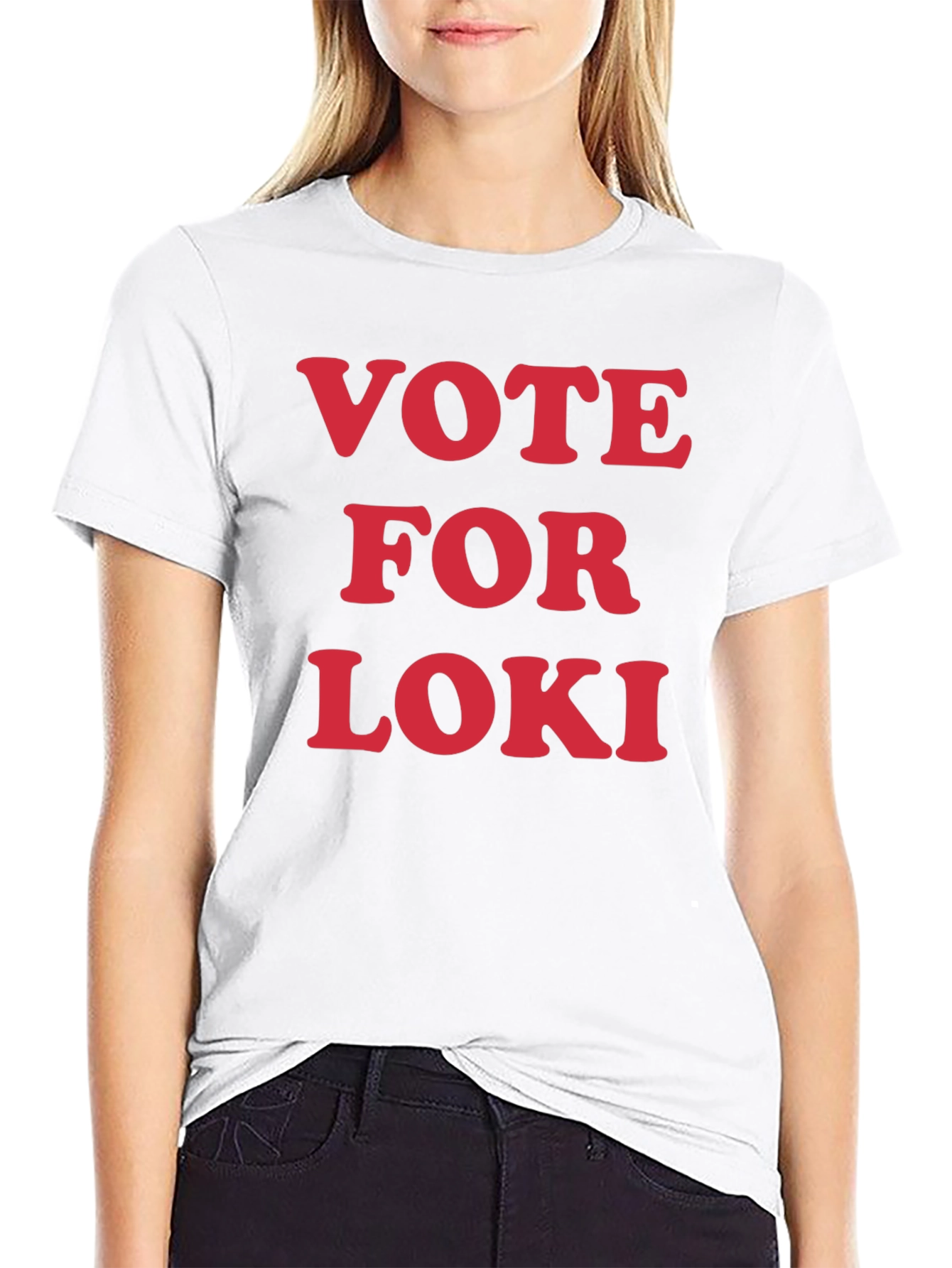 Vote For Loki T-Shirt - Graphic Print