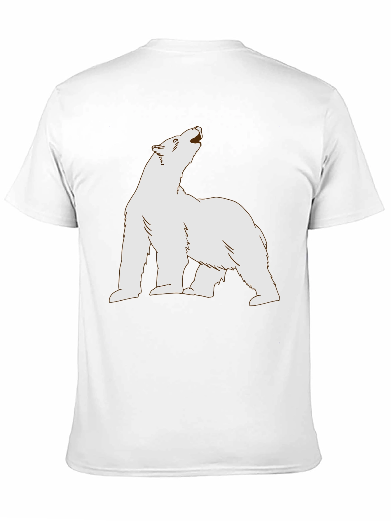 Polar Bear Graphic Tee - Black Cotton T-Shirt