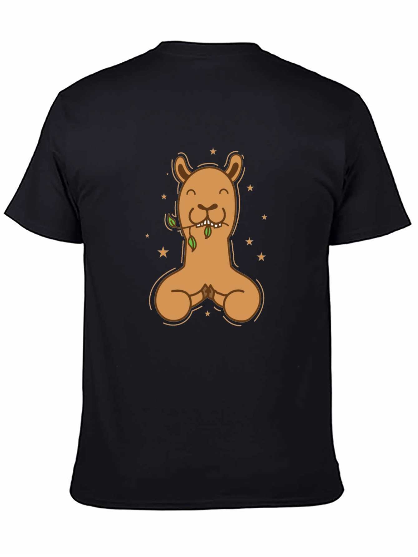 Llama Meditating Graphic T-Shirt - Casual Style
