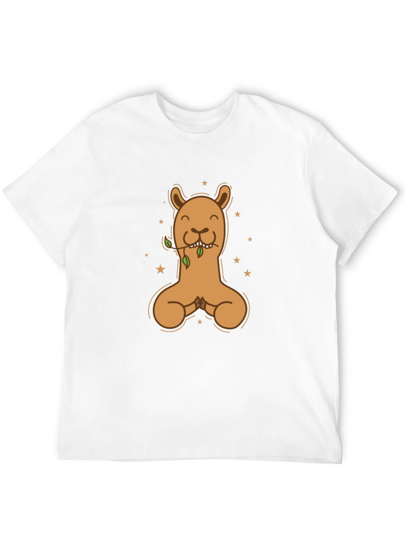 Llama Meditating Graphic T-Shirt - Casual Style