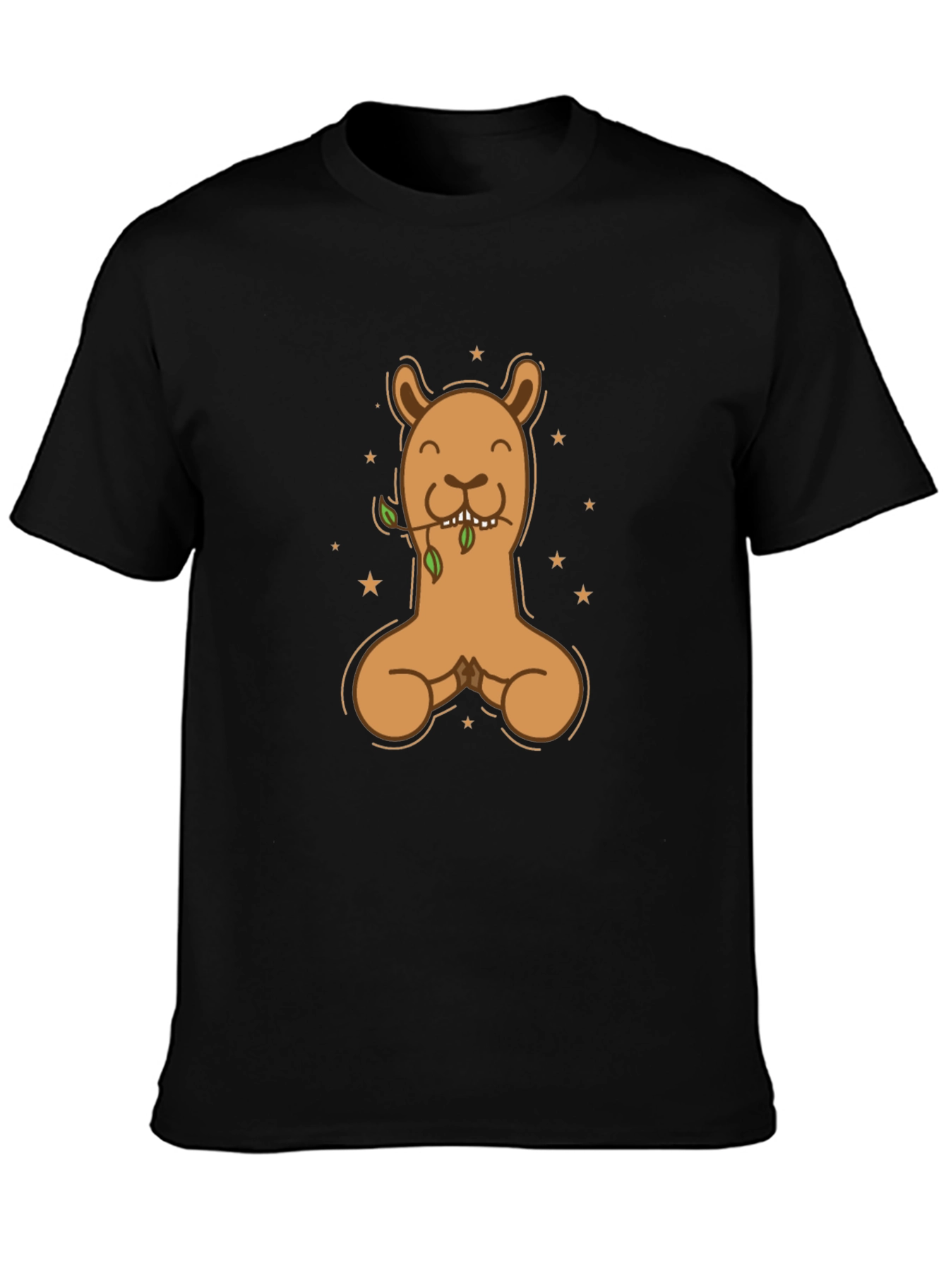 Llama Meditating Graphic T-Shirt - Casual Style