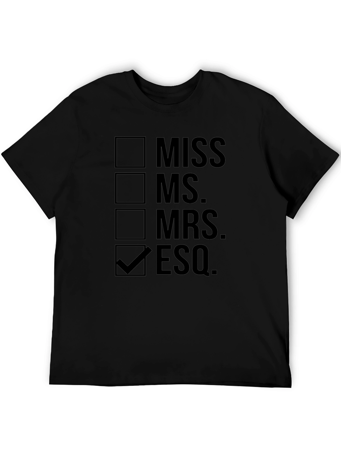 Esquire Checklist T-Shirt - Lawyer Gift