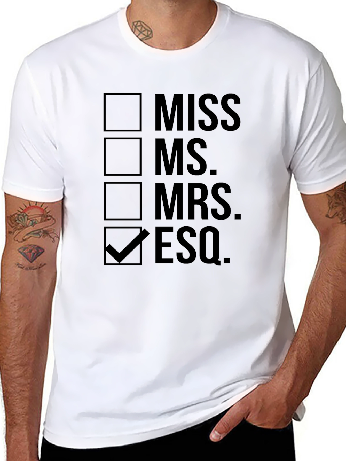 Esquire Checklist T-Shirt - Lawyer Gift