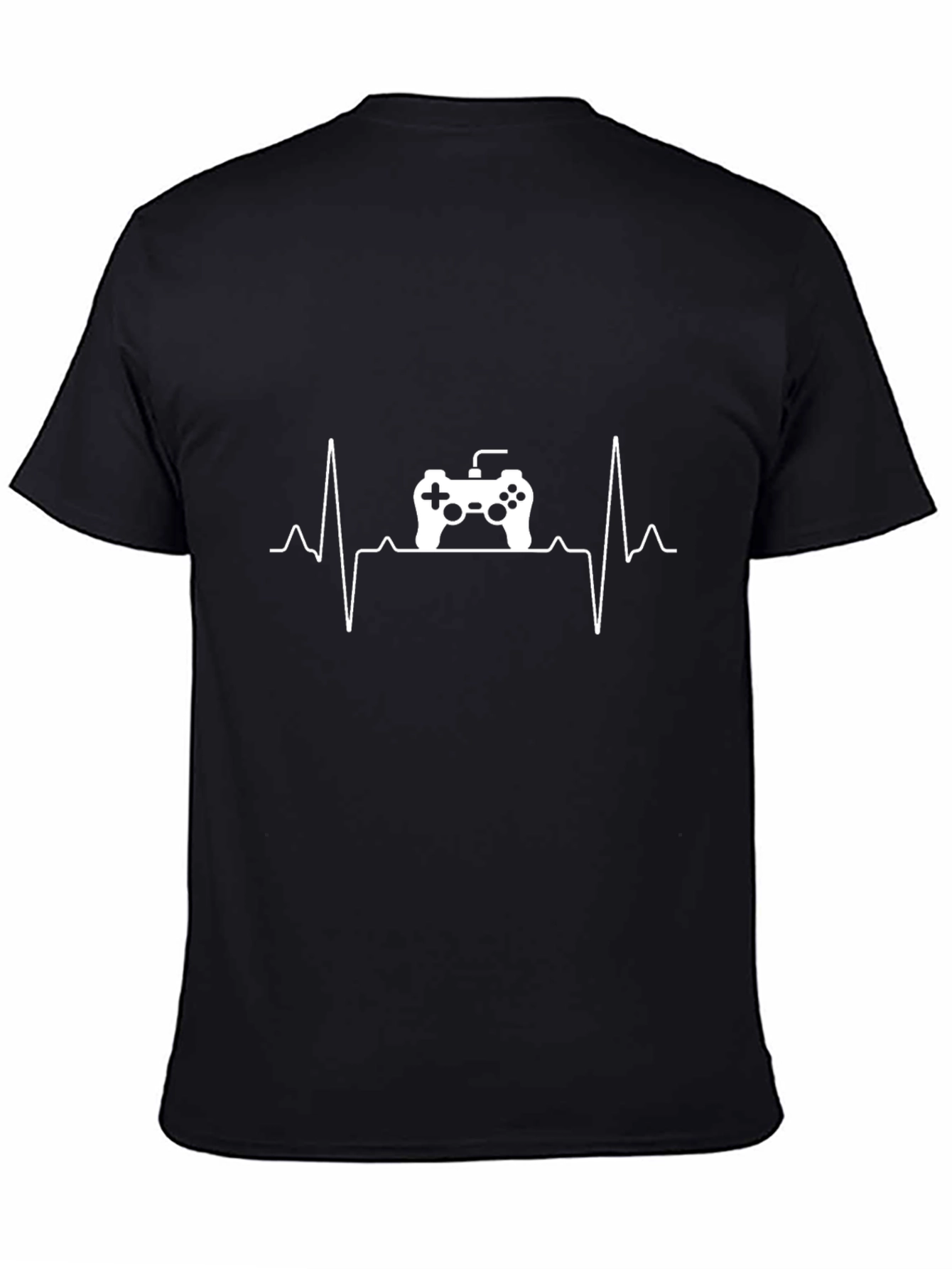 Gamer Heartbeat Black T-Shirt