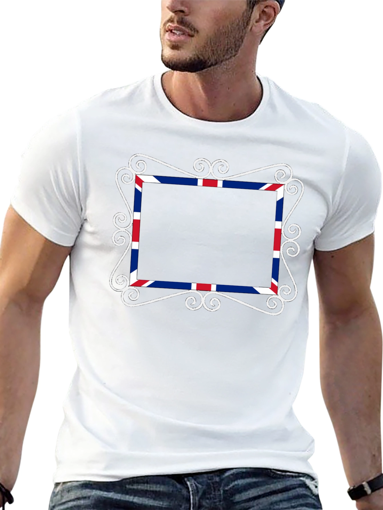 Union Jack Frame Black T-Shirt