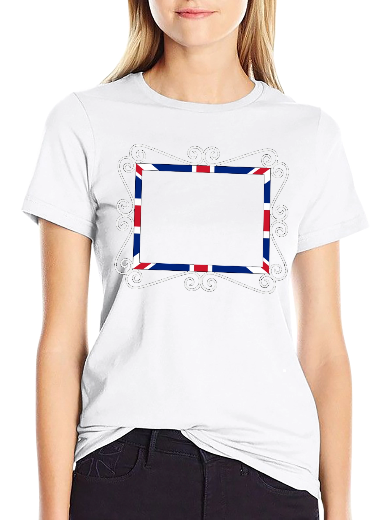 Union Jack Frame Black T-Shirt