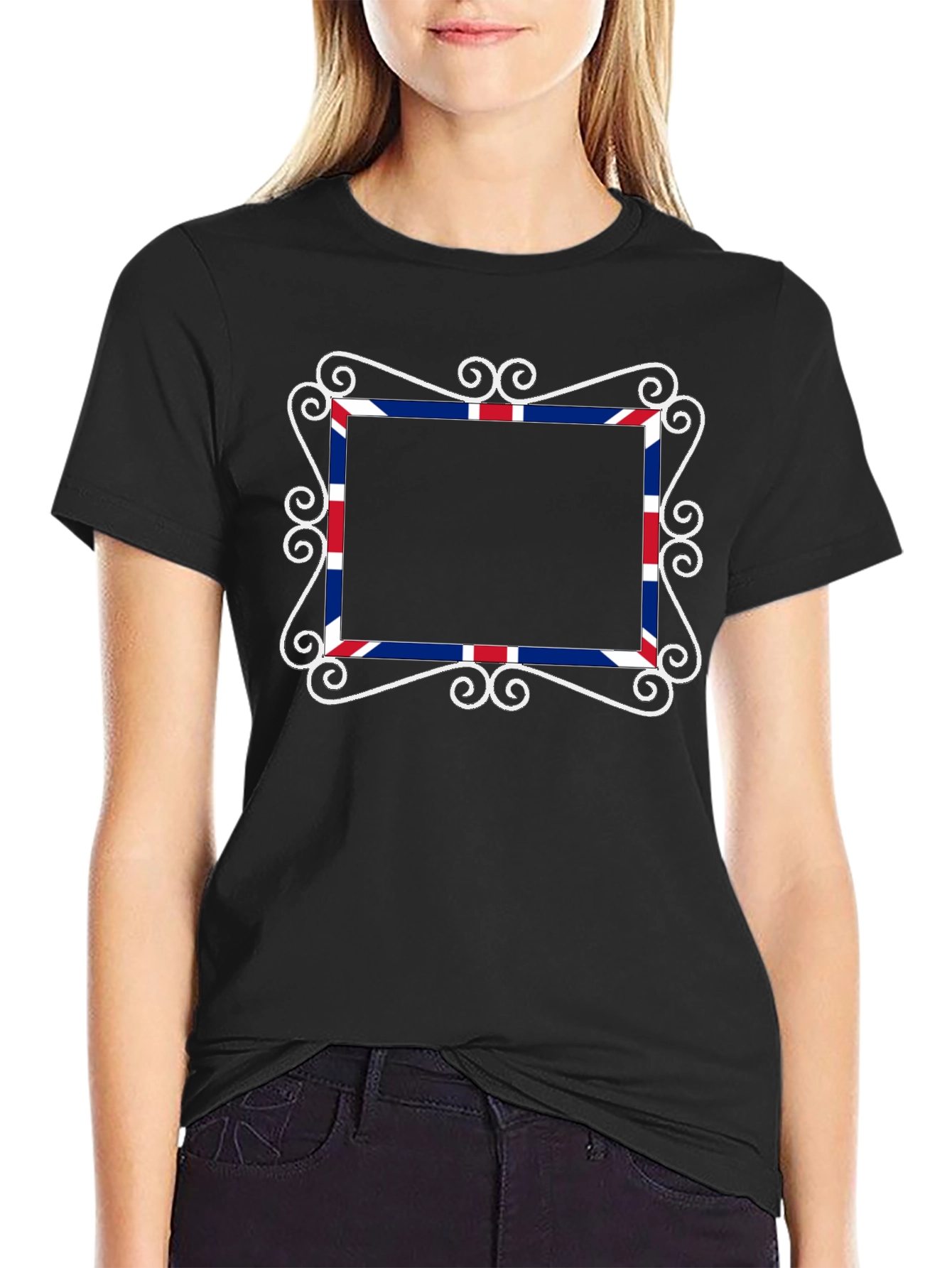 Union Jack Frame Black T-Shirt